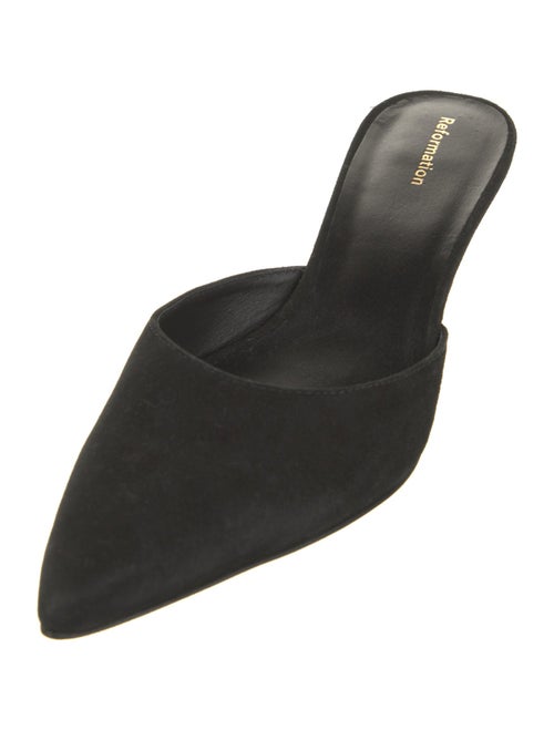 Reformation Suede Mules