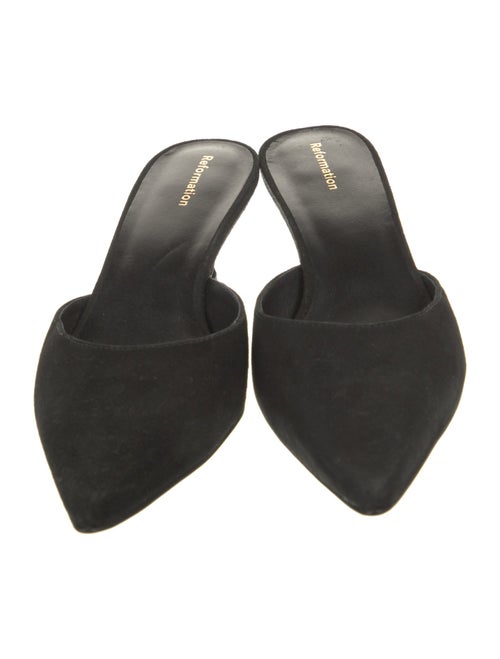 Reformation Suede Mules