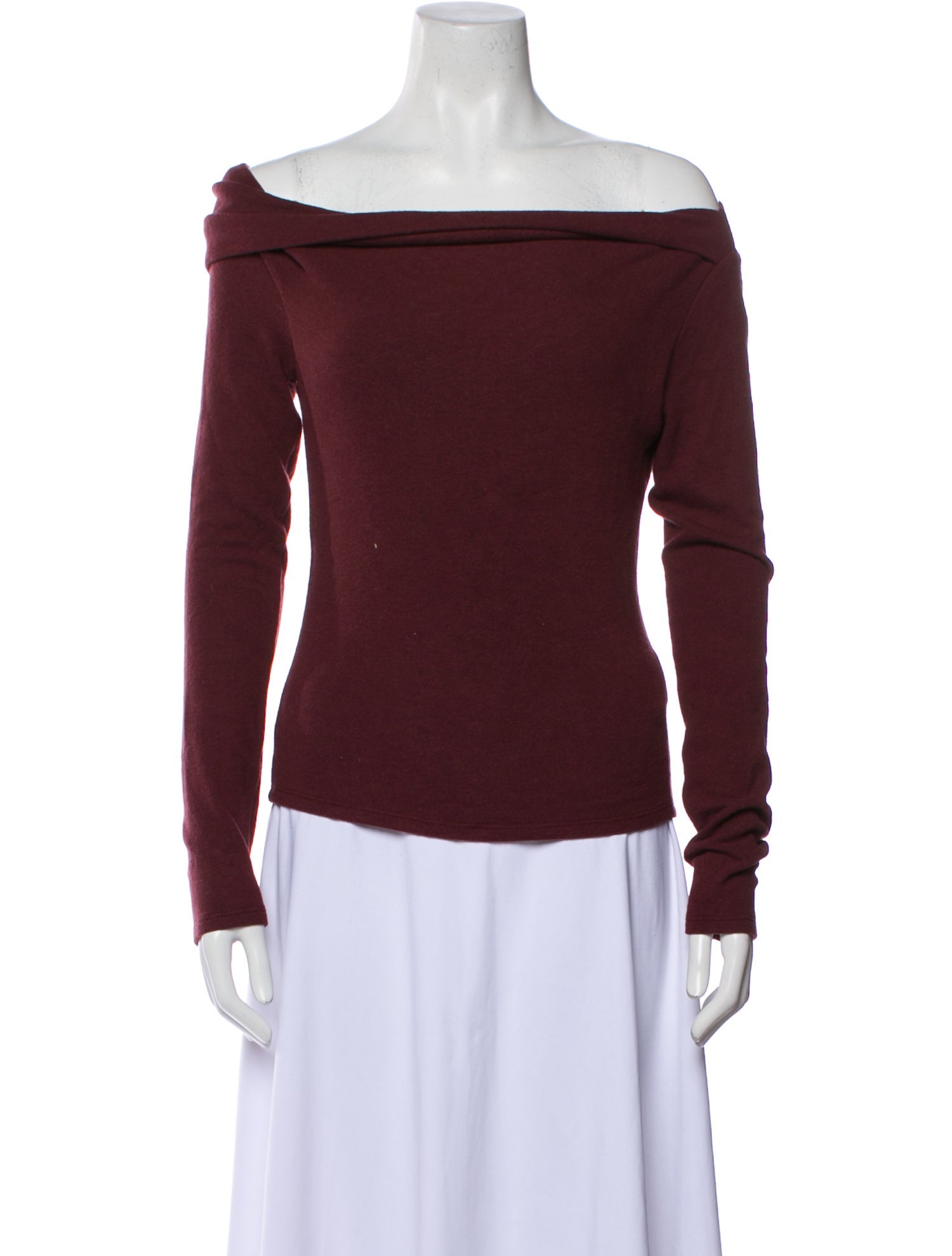 Reformation Off-The-Shoulder Long Sleeve Top