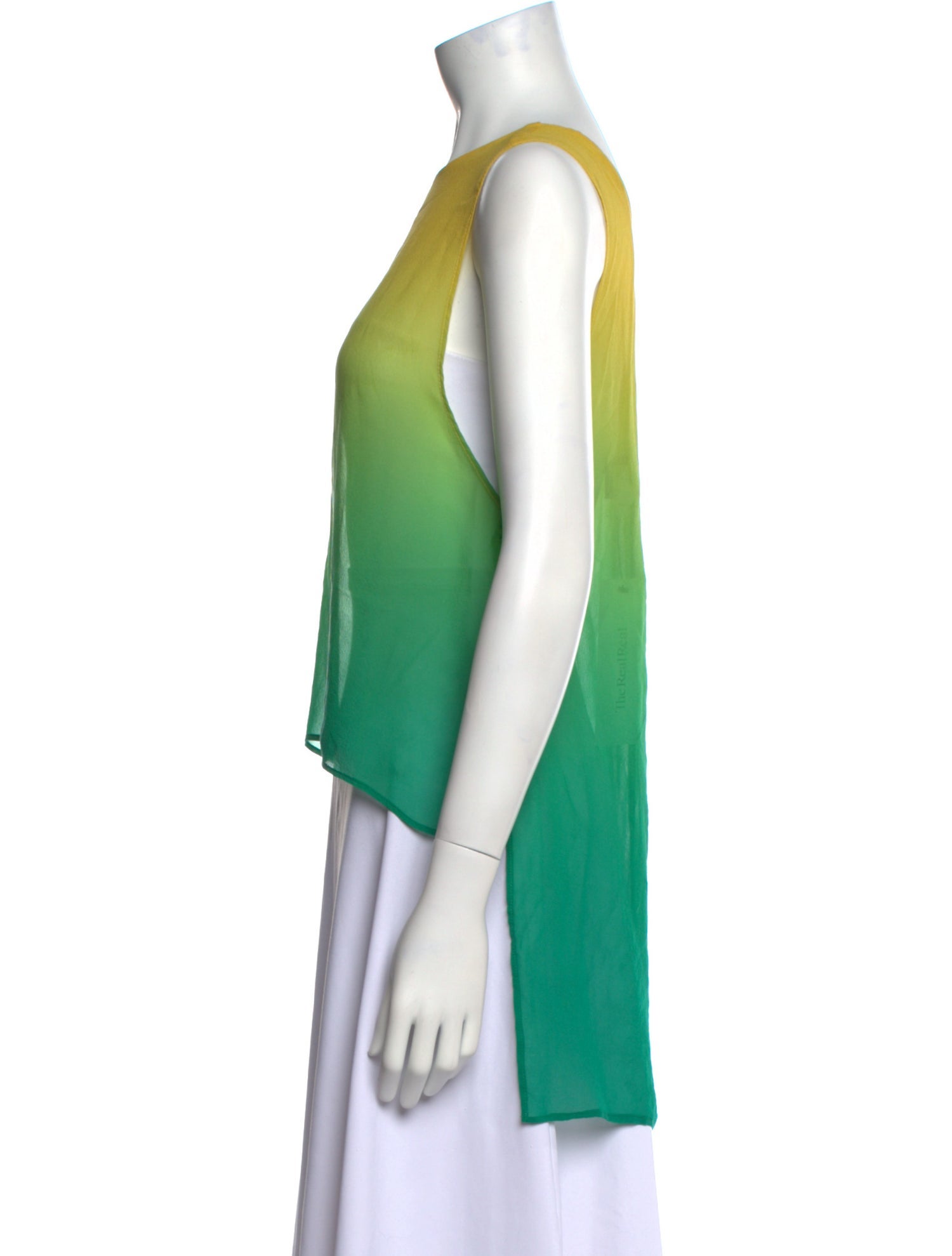 Reformation Tie-Dye Print Bateau Neckline Top