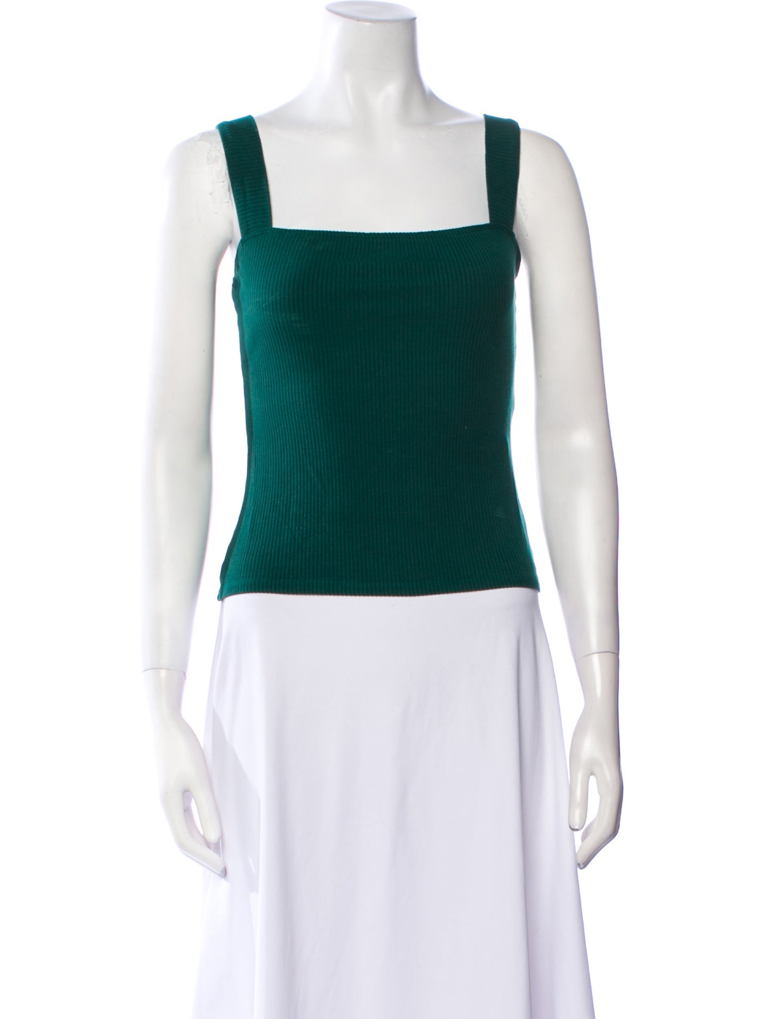 Reformation Square Neckline Sleeveless Crop Top