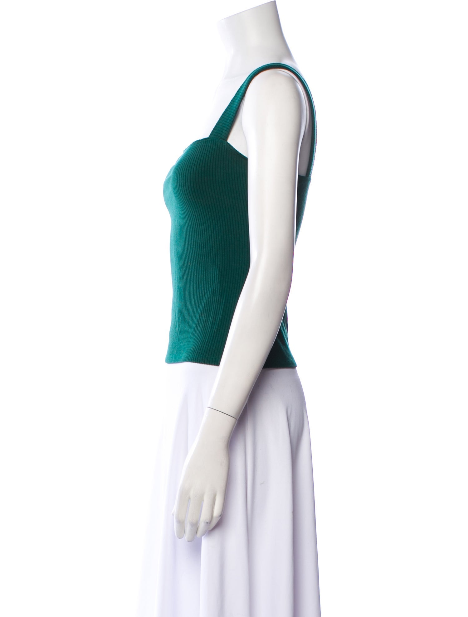 Reformation Square Neckline Sleeveless Crop Top