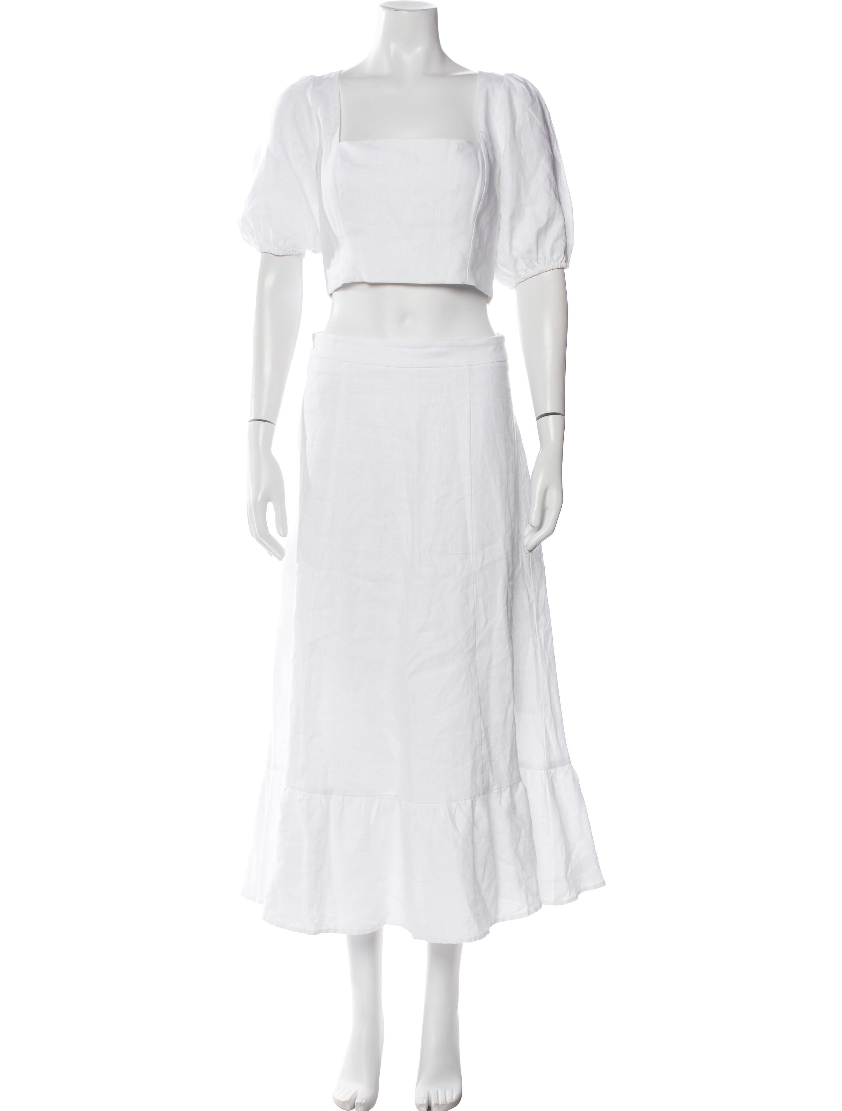 Reformation Linen Skirt Set