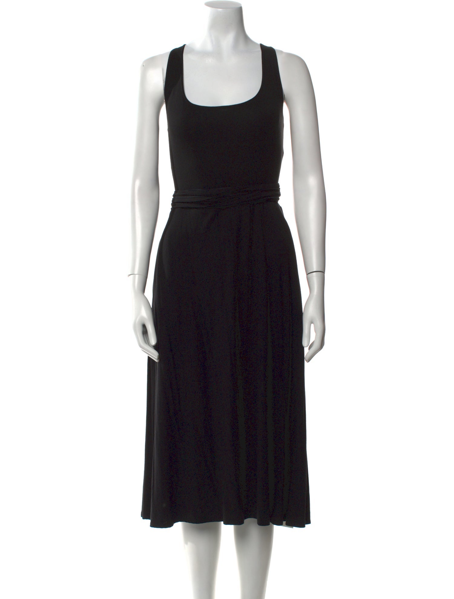 Reformation Scoop Neck Midi Length Dress