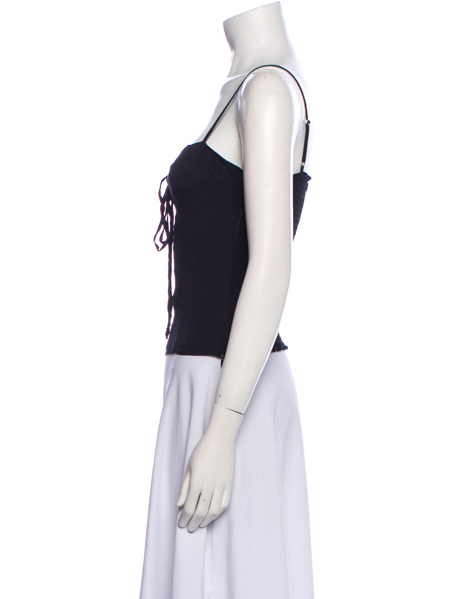 Reformation Square Neckline Sleeveless Crop Top