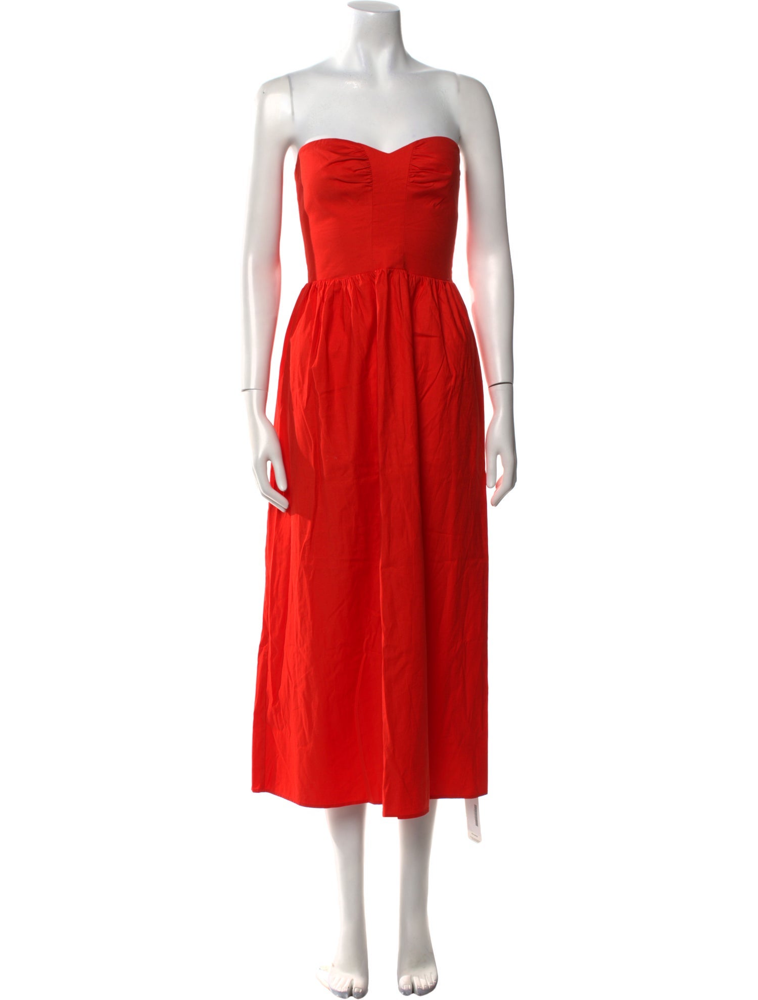 Reformation Strapless Midi Length Dress