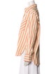 Reformation Striped Long Sleeve Button-Up Top