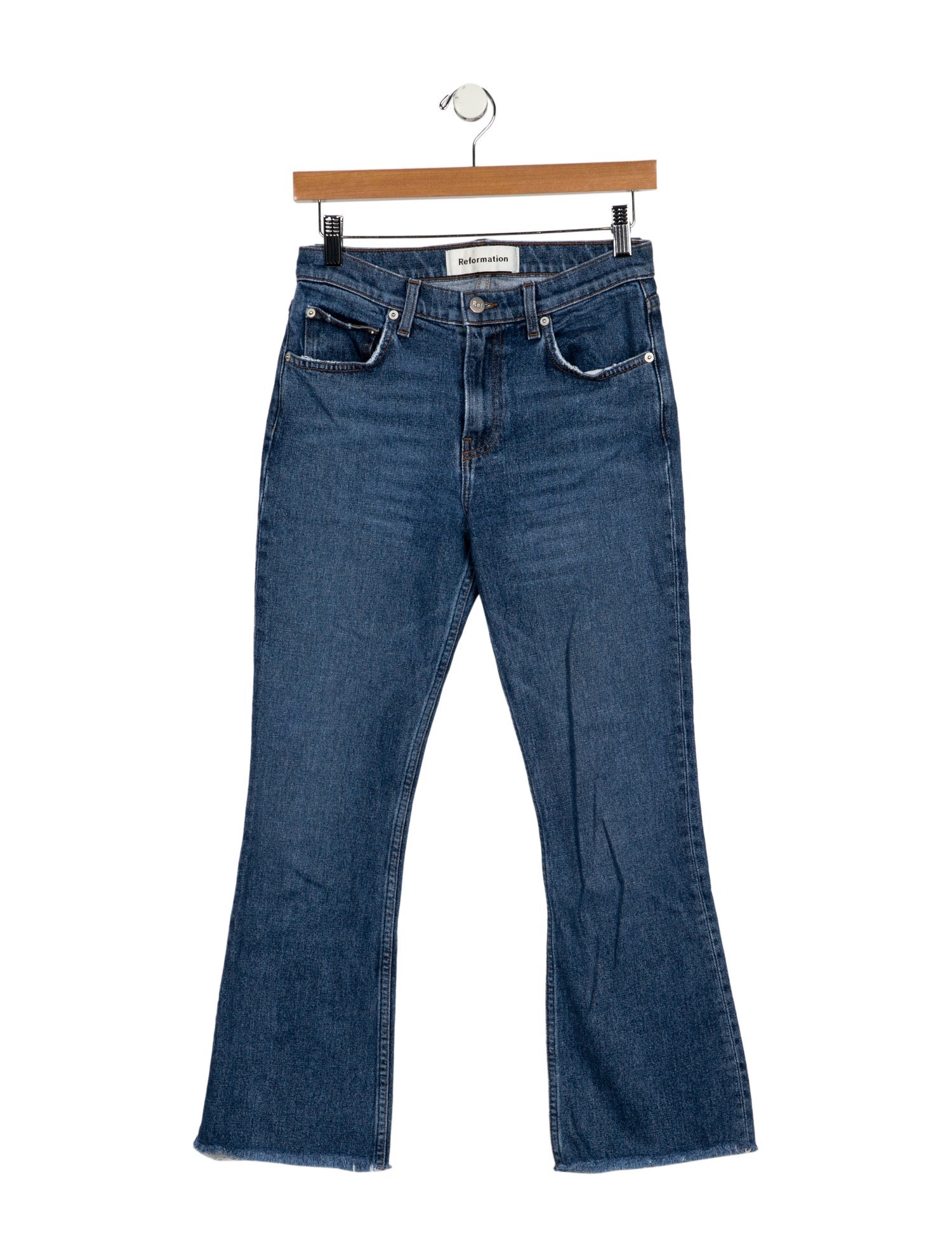 Reformation Mid-Rise Straight Leg Jeans