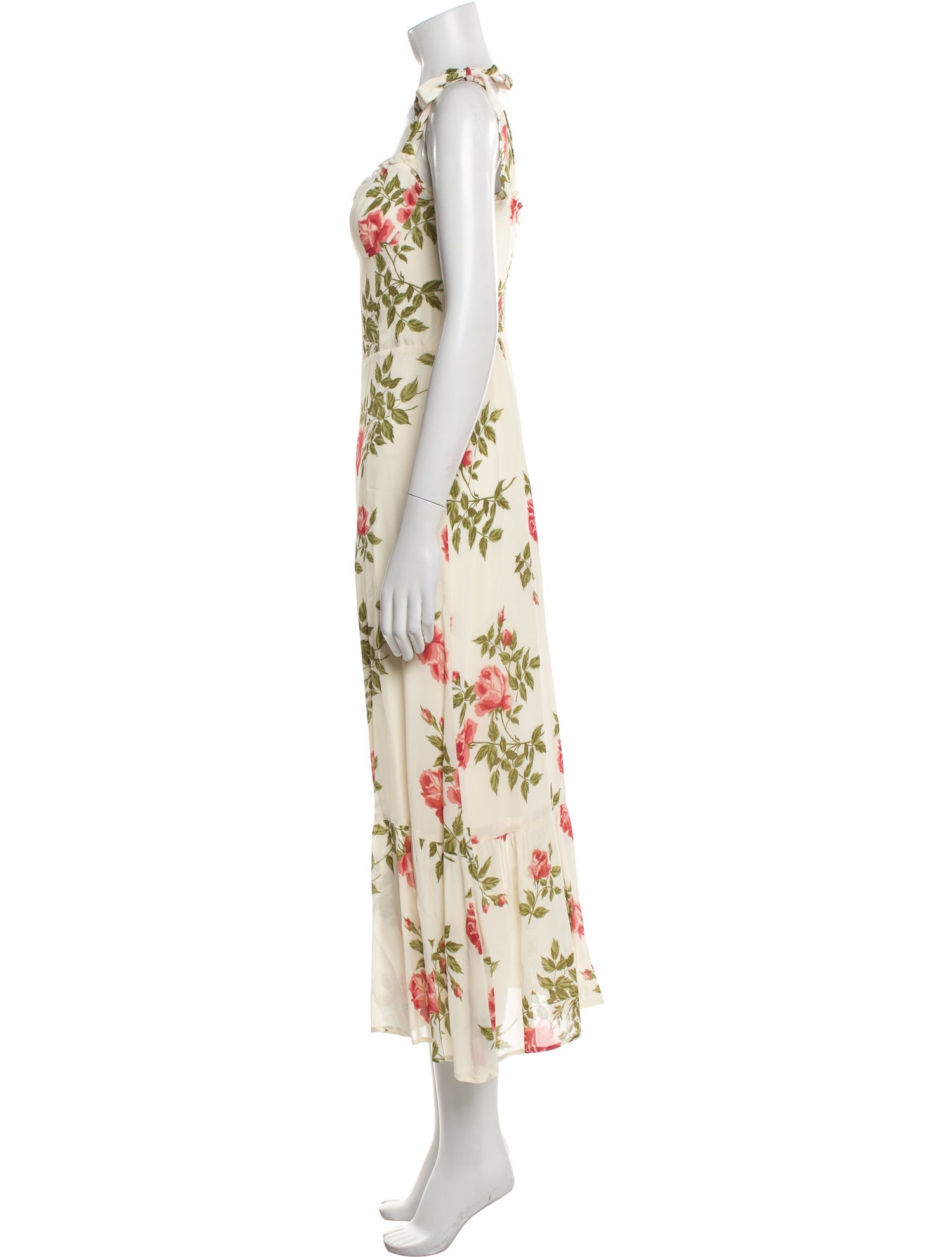 Reformation Floral Print Long Dress