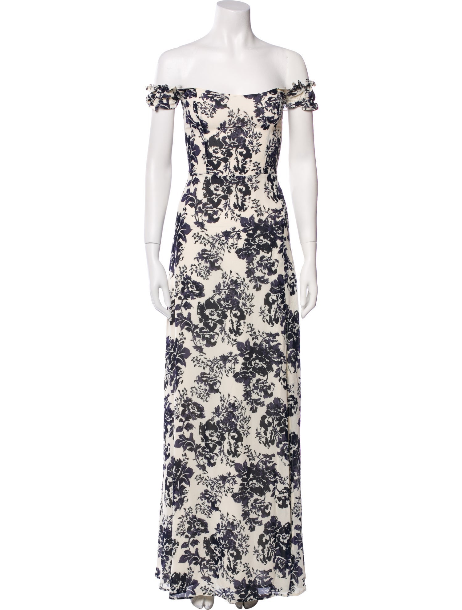 Reformation Floral Print Long Dress
