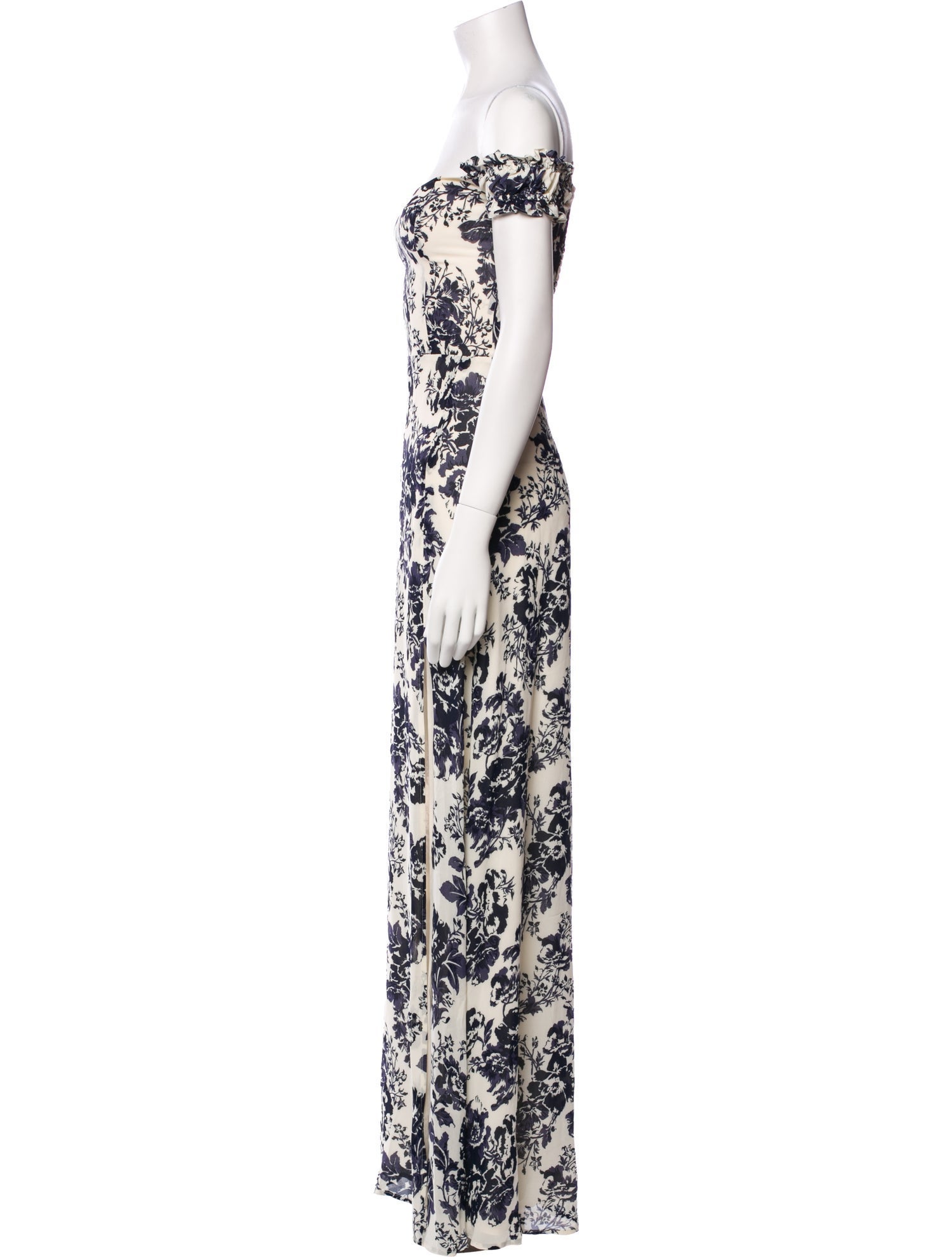 Reformation Floral Print Long Dress