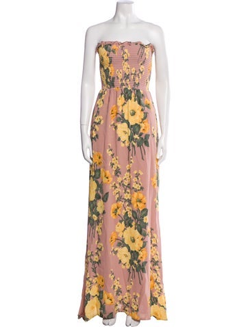 Reformation Dresses Floral Print Long Dress M