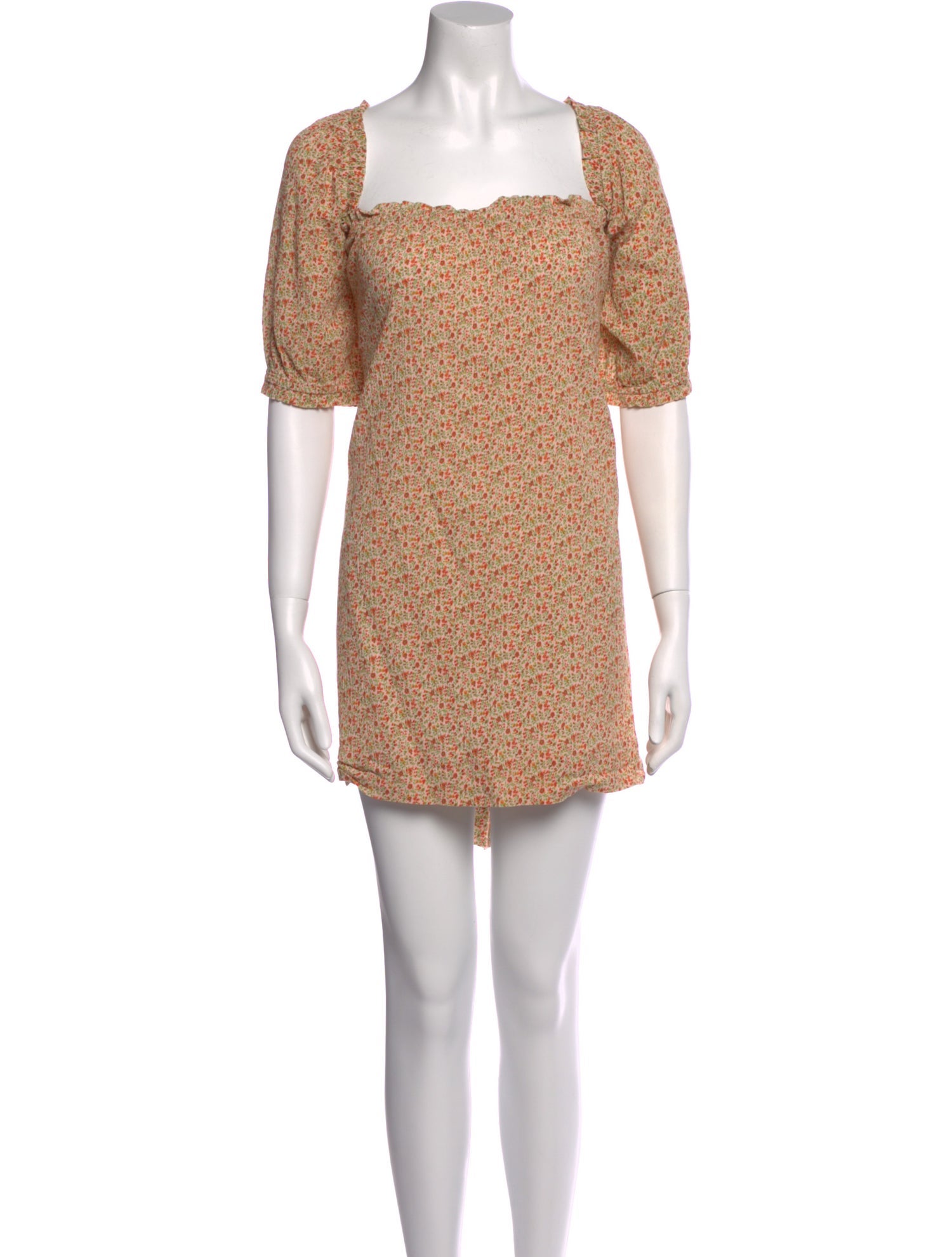 Reformation Floral Print Mini Dress