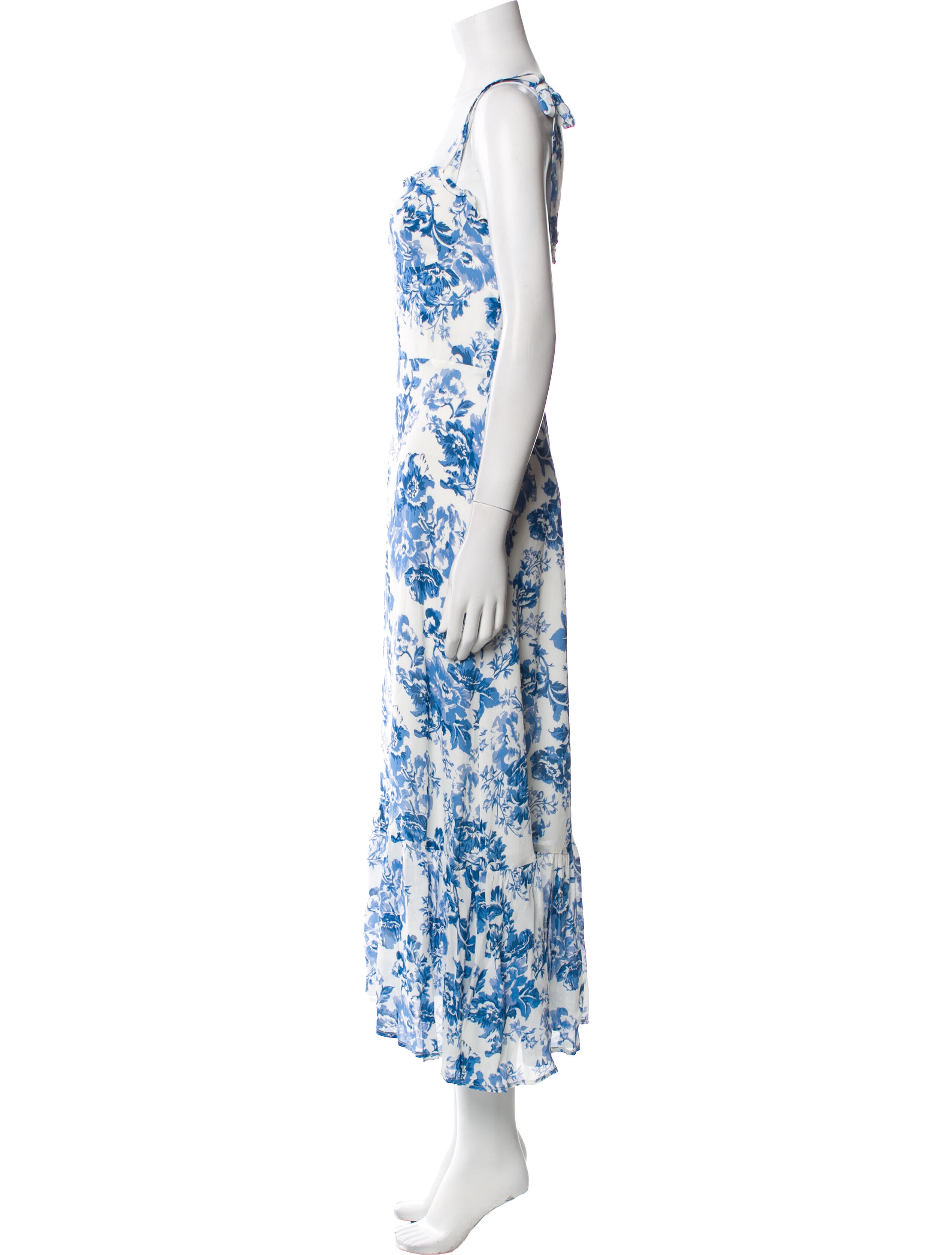 Reformation Floral Print Long Dress