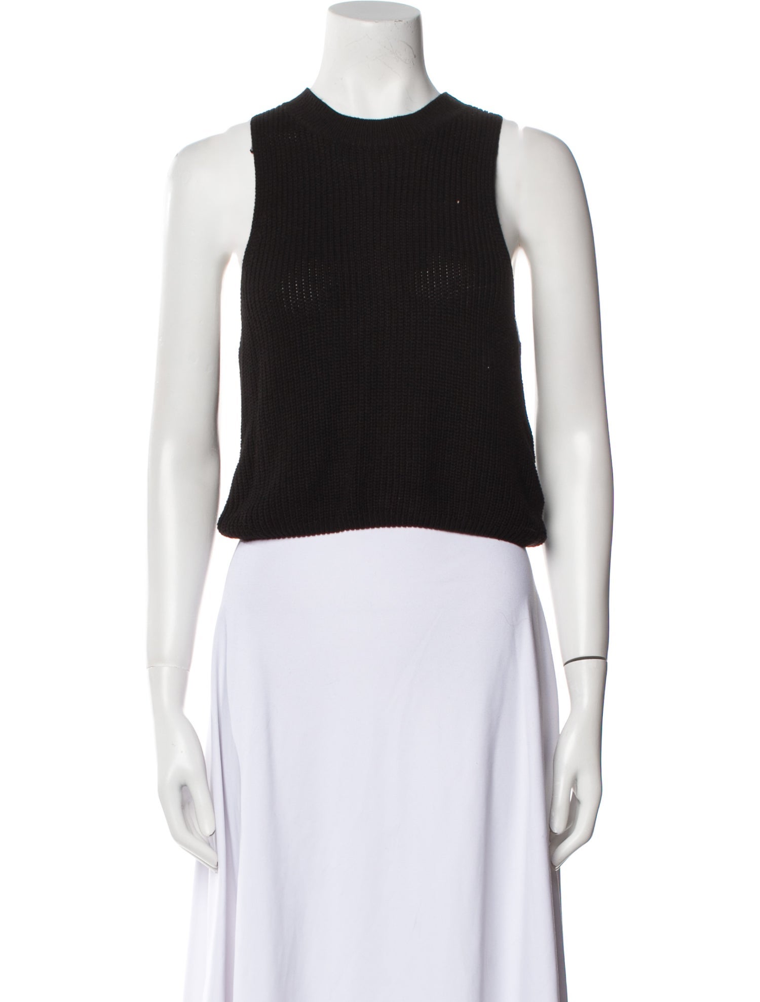 Reformation Crew Neck Sleeveless Crop Top