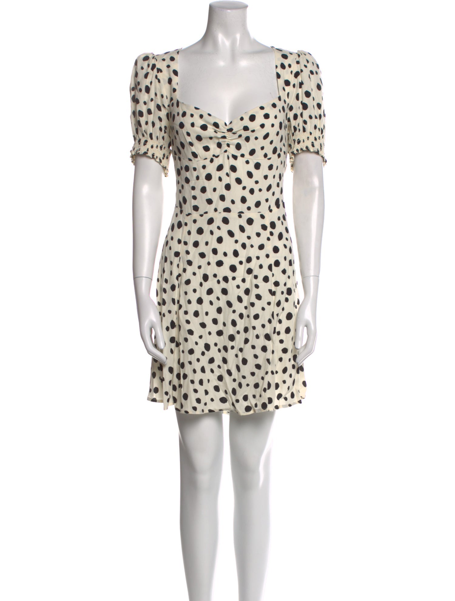 Reformation Polka Dot Print Mini Dress