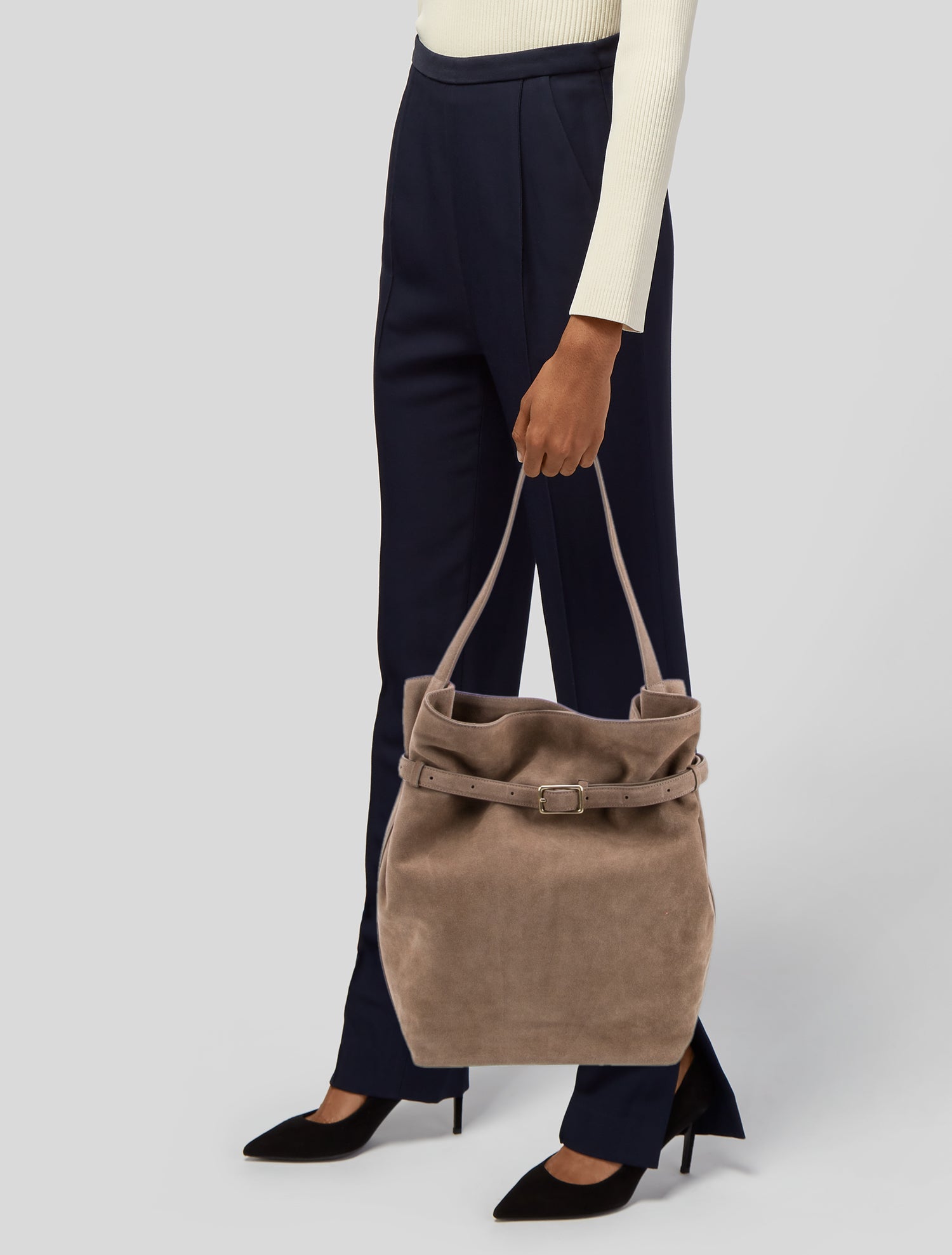 Reformation Suede Shoulder Bag