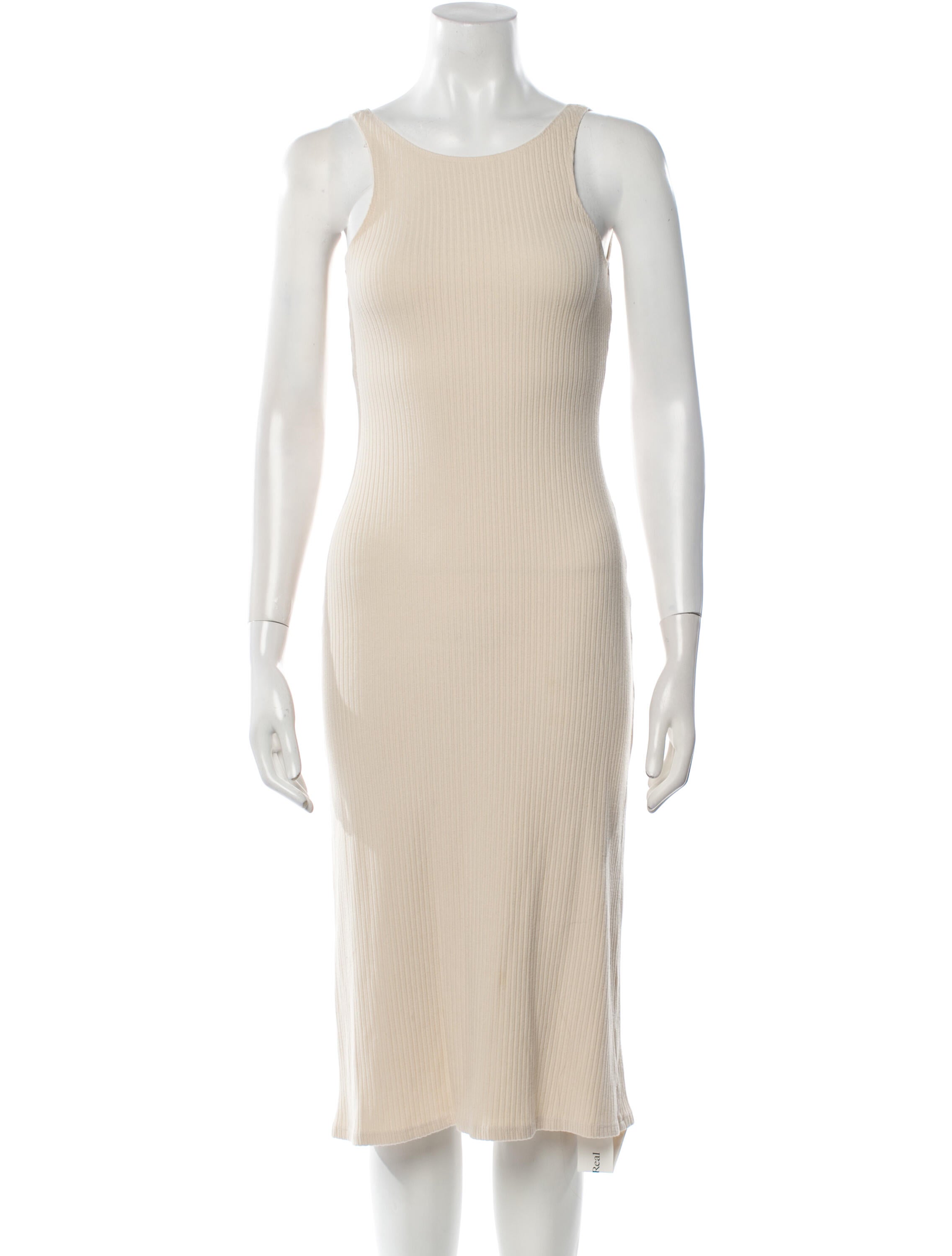 Reformation Scoop Neck Midi Length Dress