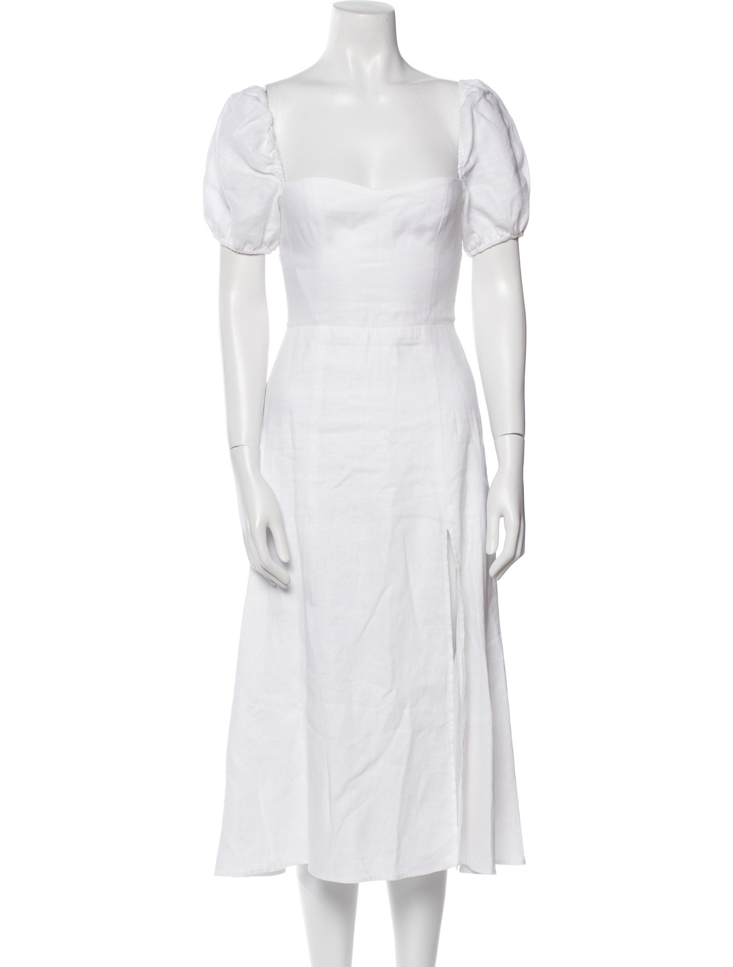 Reformation Linen Midi Length Dress