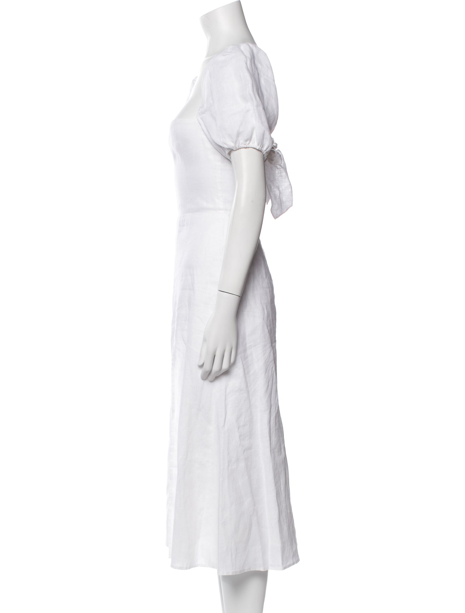 Reformation Linen Midi Length Dress