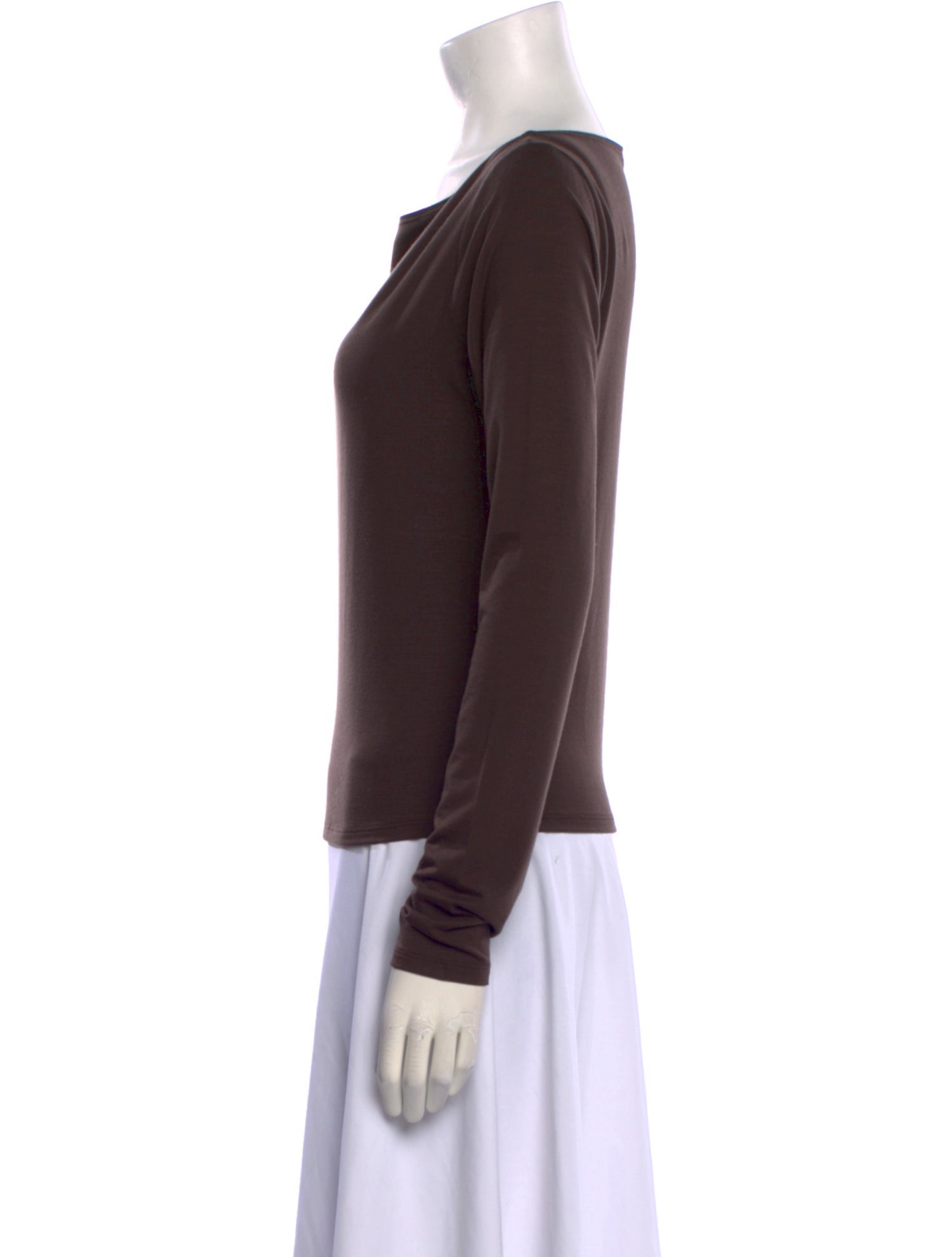 Reformation Bateau Neckline Long Sleeve Sweatshirt