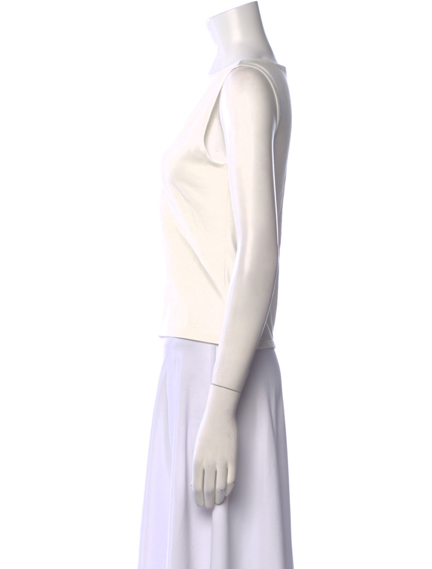 Reformation Bateau Neckline Sleeveless Crop Top