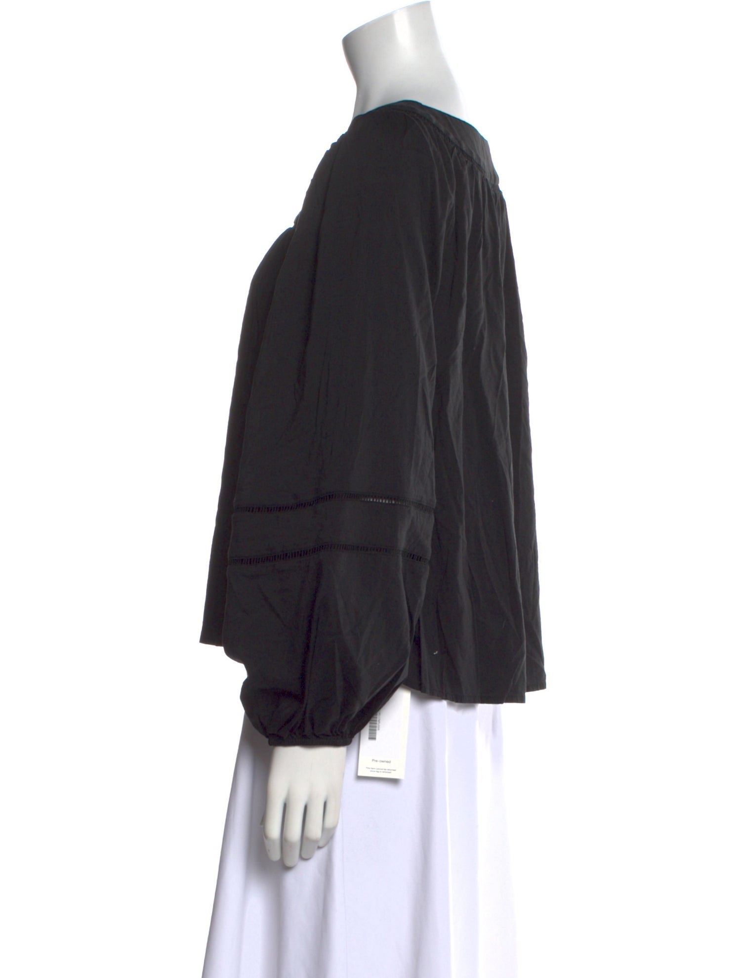 Reformation Square Neckline Long Sleeve Blouse