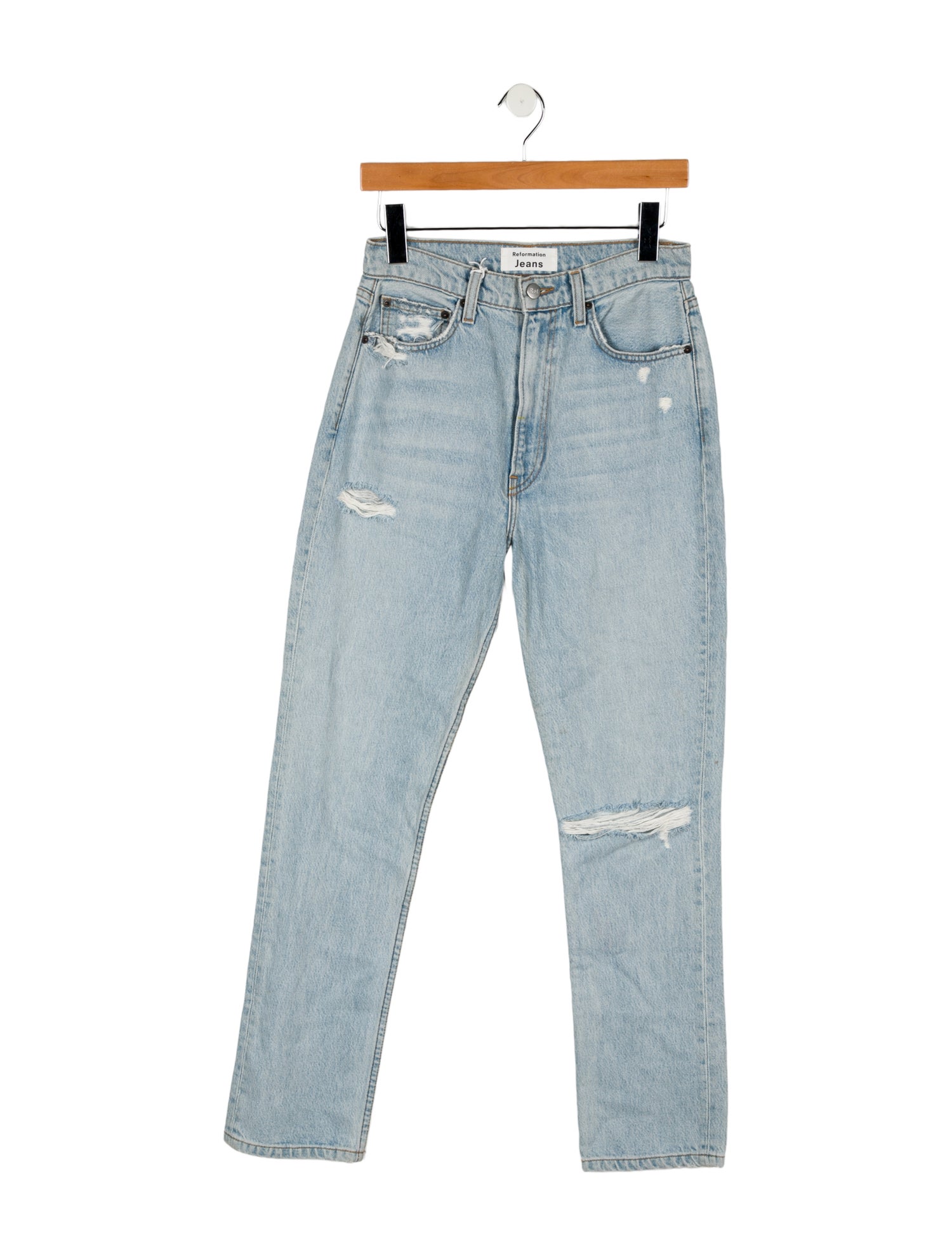Reformation Mid-Rise Straight Leg Jeans