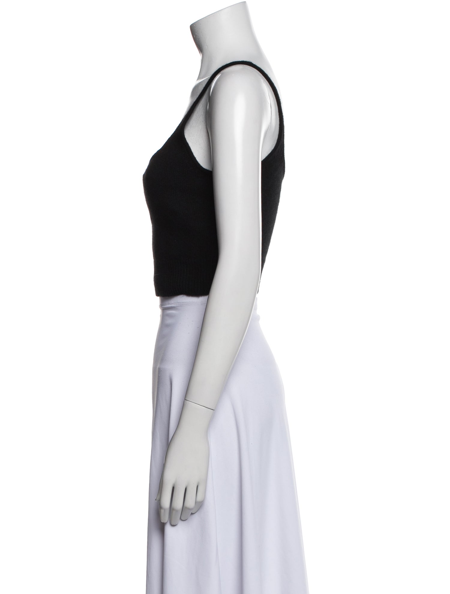 Reformation Cashmere Scoop Neck Crop Top