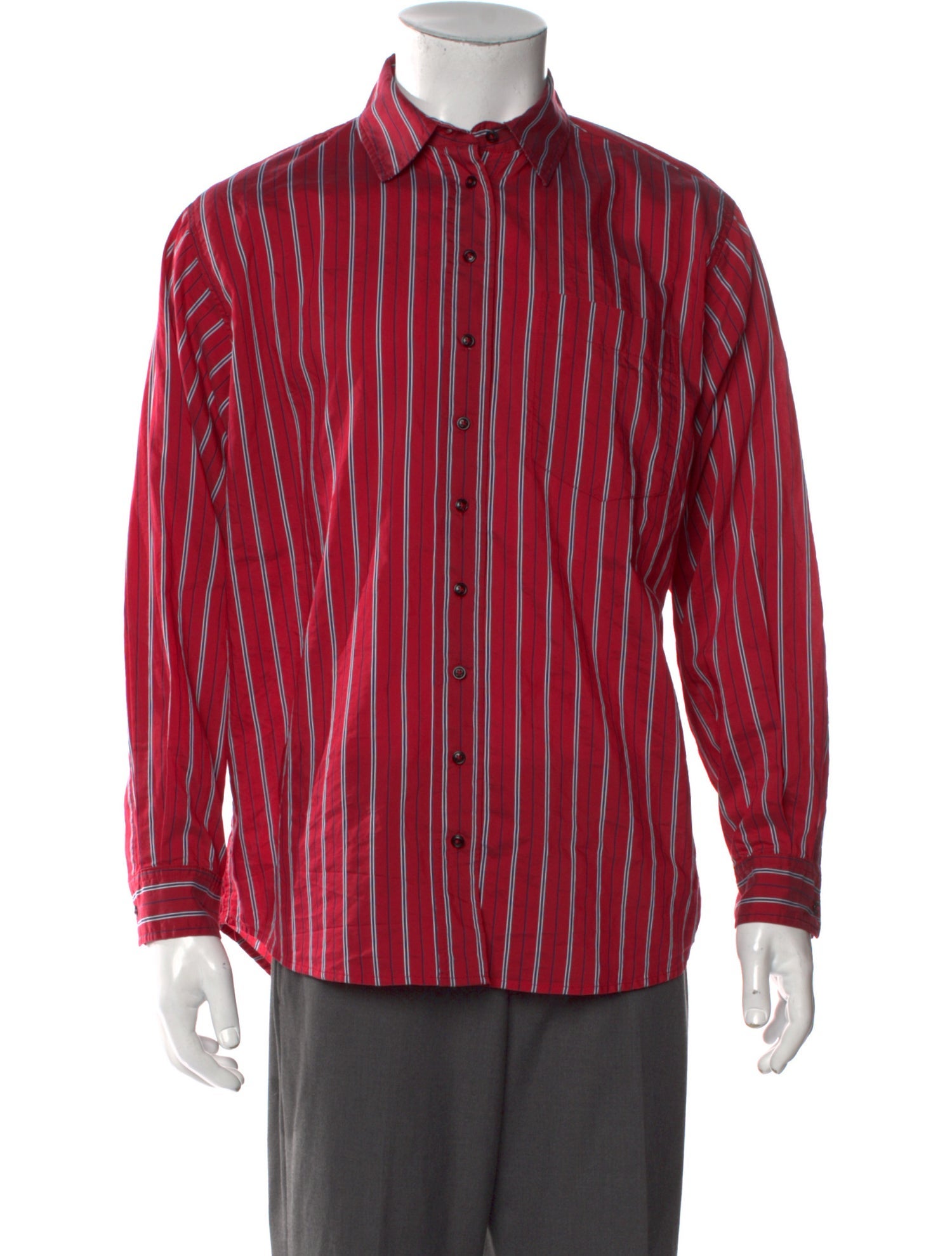 Reformation Striped Long Sleeve Dress Shirt