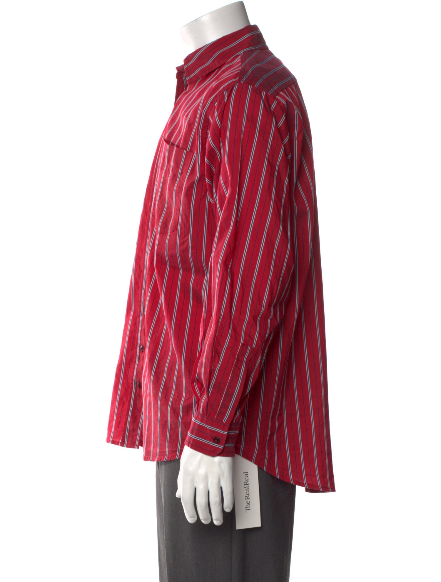 Reformation Striped Long Sleeve Dress Shirt