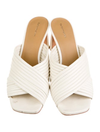 Reformation Leather Slides