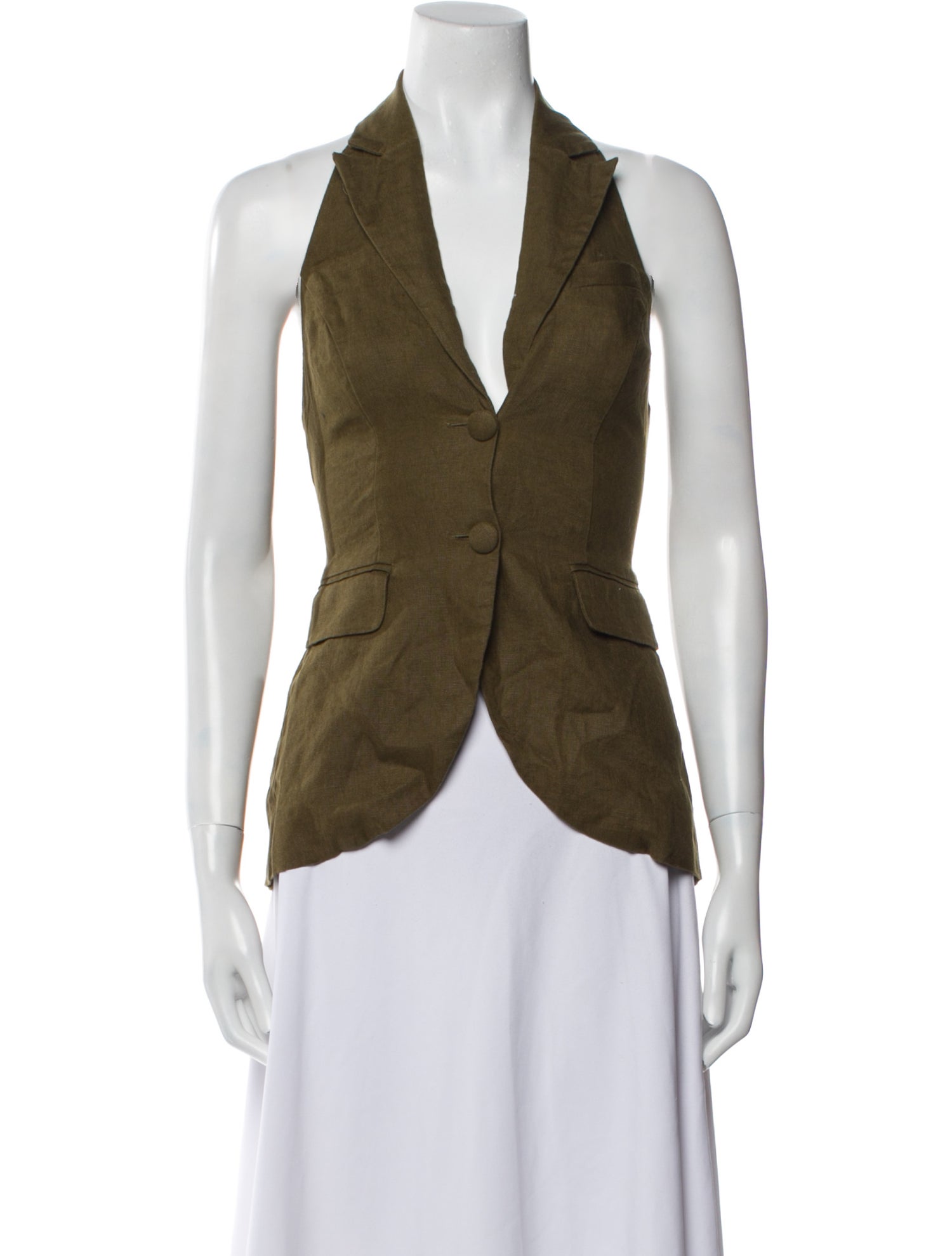 Reformation Linen Vest