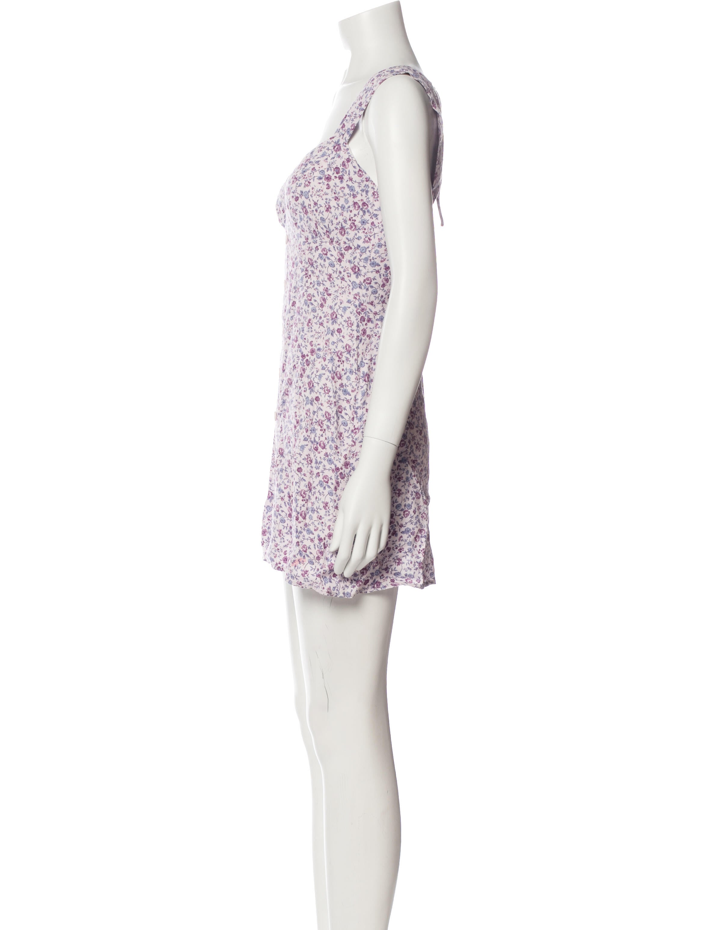 Reformation Floral Print Mini Dress