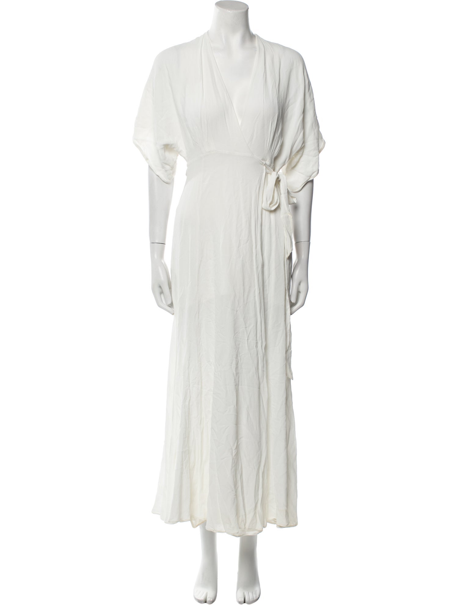 Reformation V-Neck Long Dress