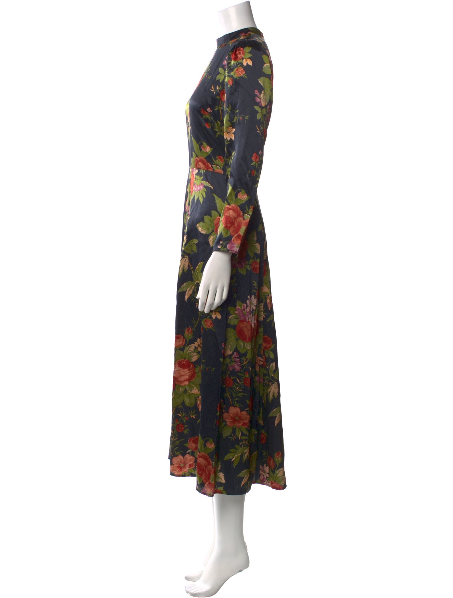 Reformation Silk Long Dress