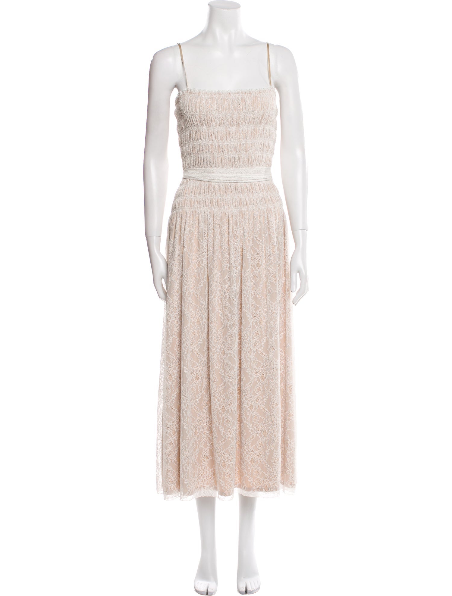 Reformation Square Neckline Long Dress