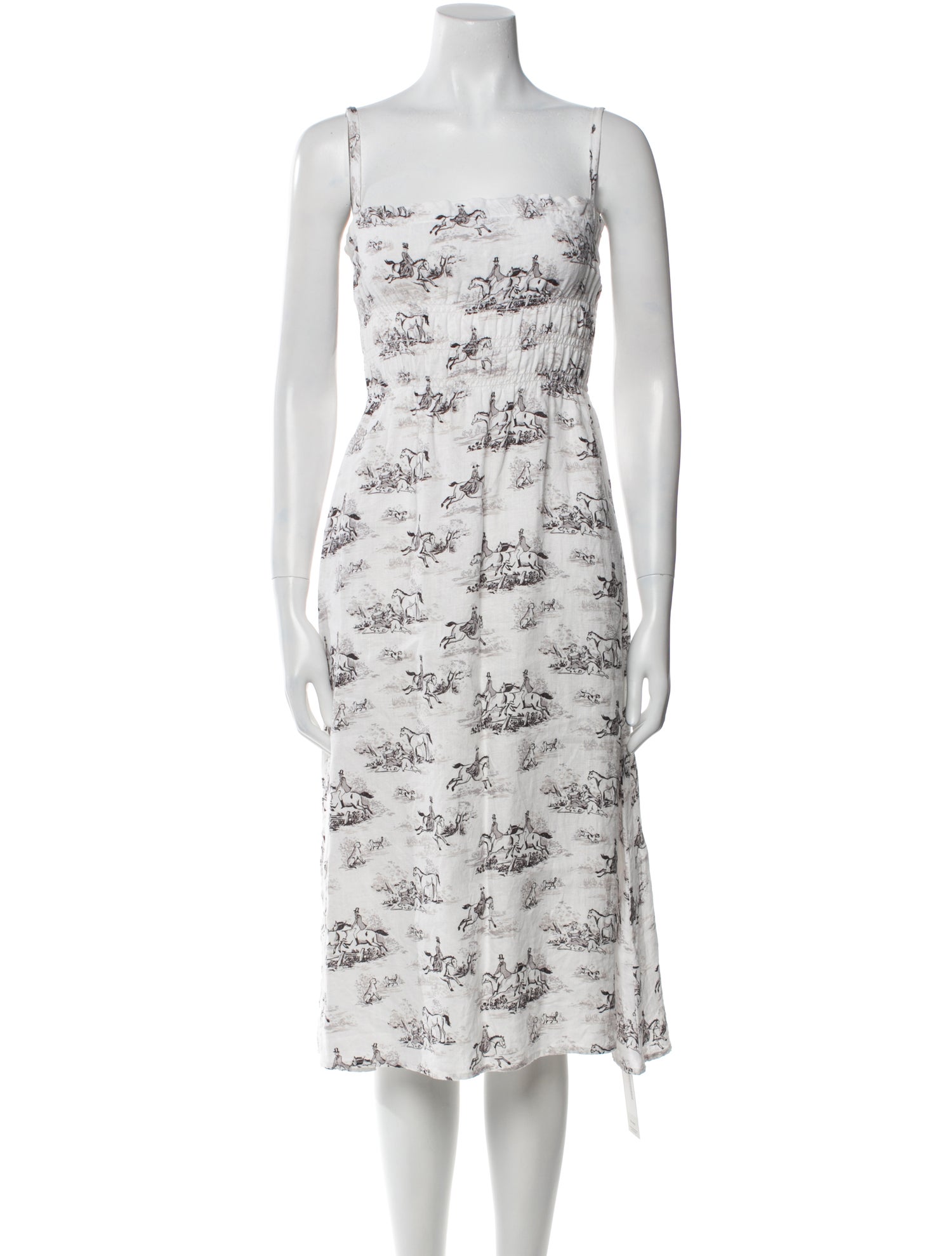 Reformation Linen Midi Length Dress