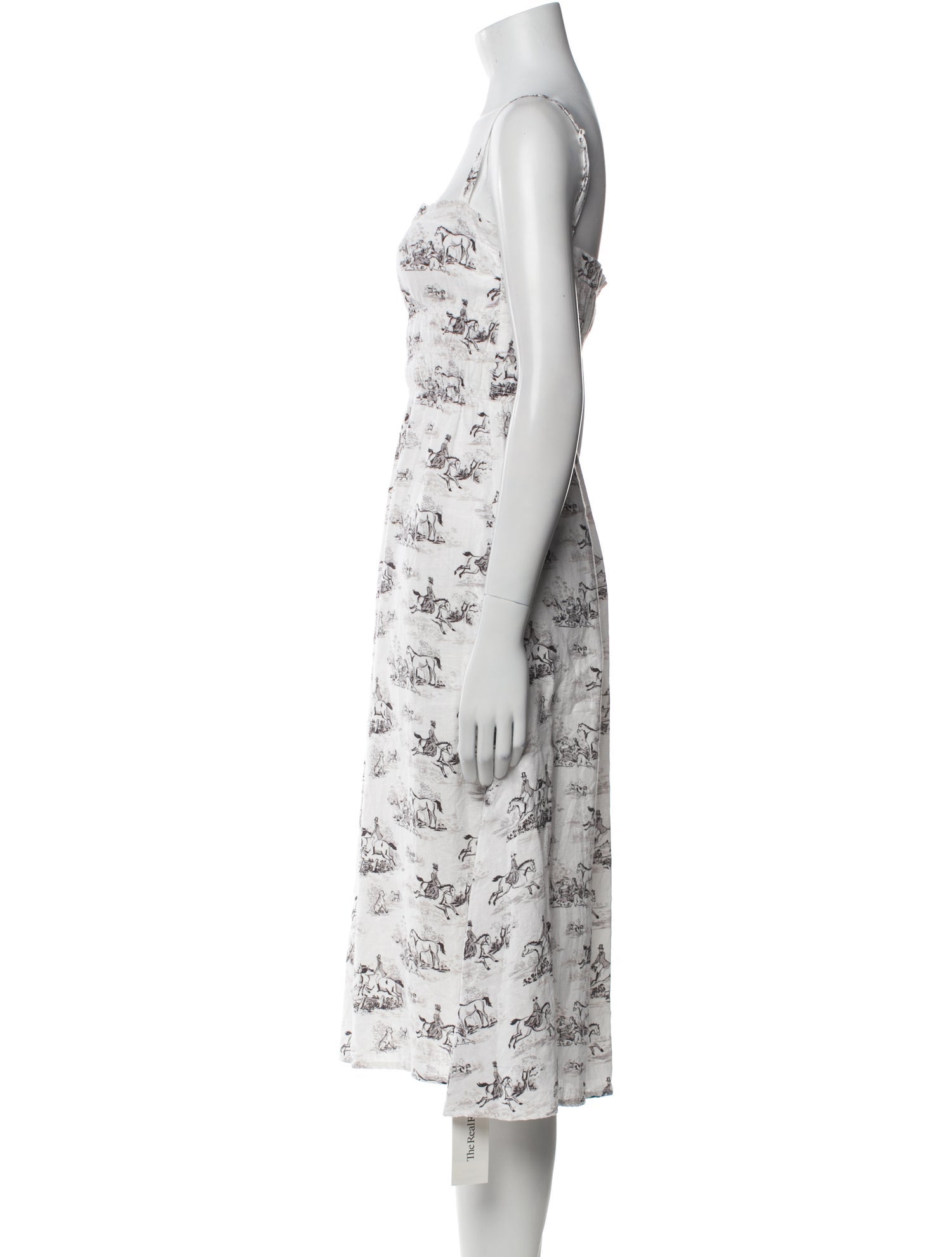 Reformation Linen Midi Length Dress