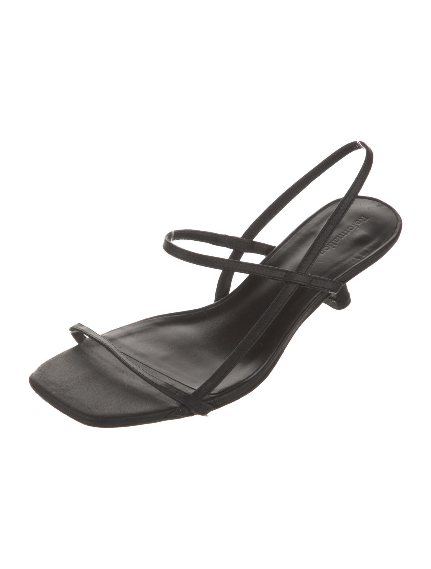 Reformation Leather Slingback Sandals
