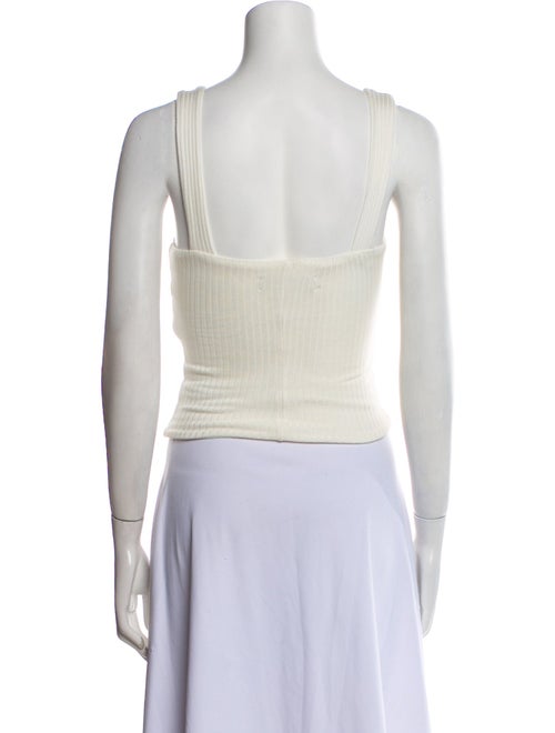 Reformation Square Neckline Sleeveless Crop Top