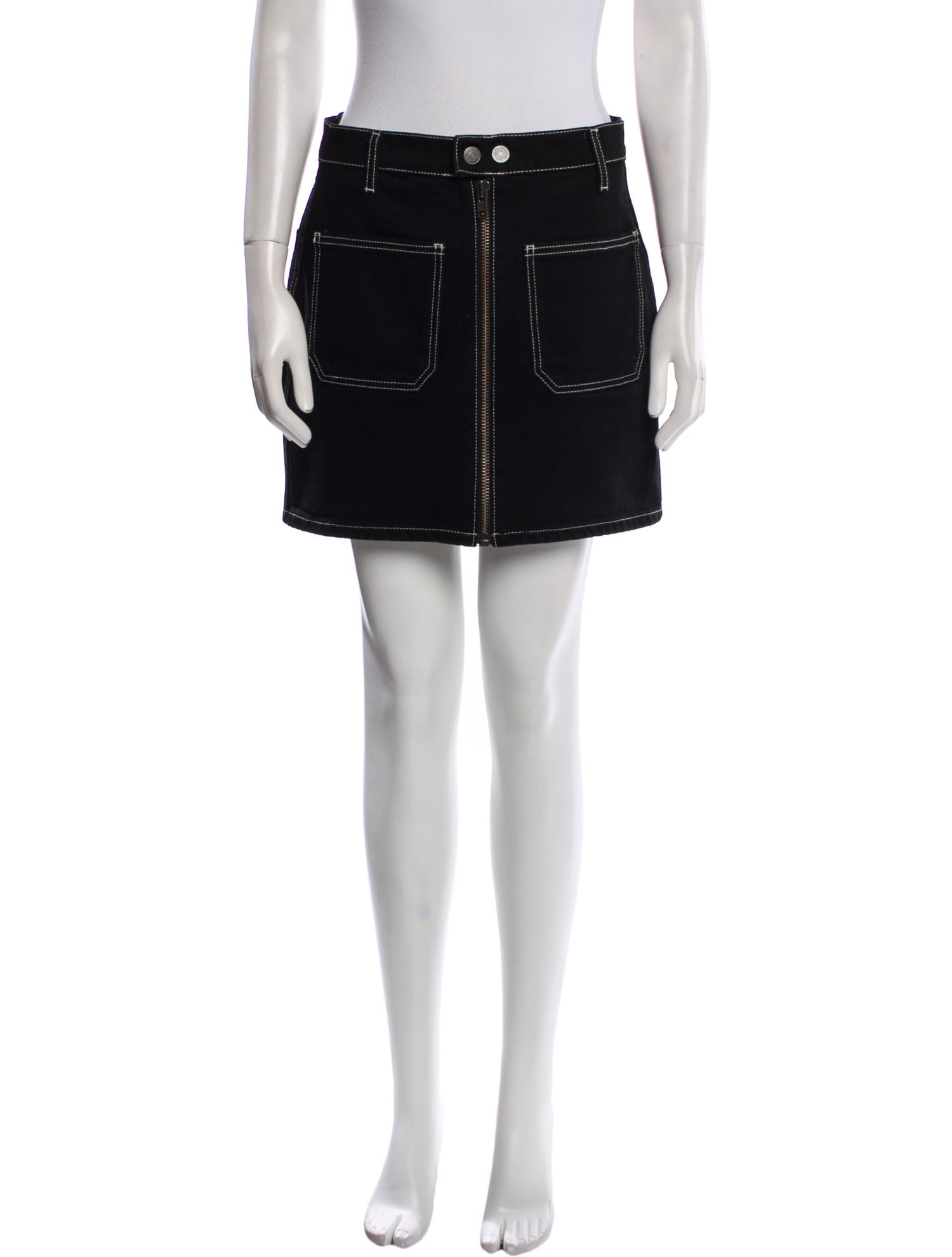 Reformation Embroidered Accent Mini Skirt
