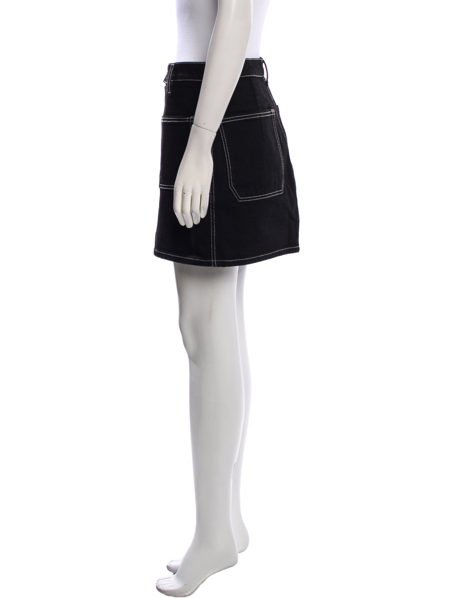 Reformation Embroidered Accent Mini Skirt