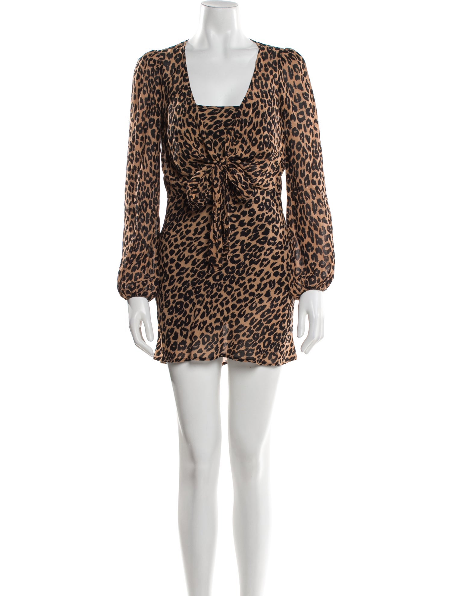 Reformation Animal Print Dress Set