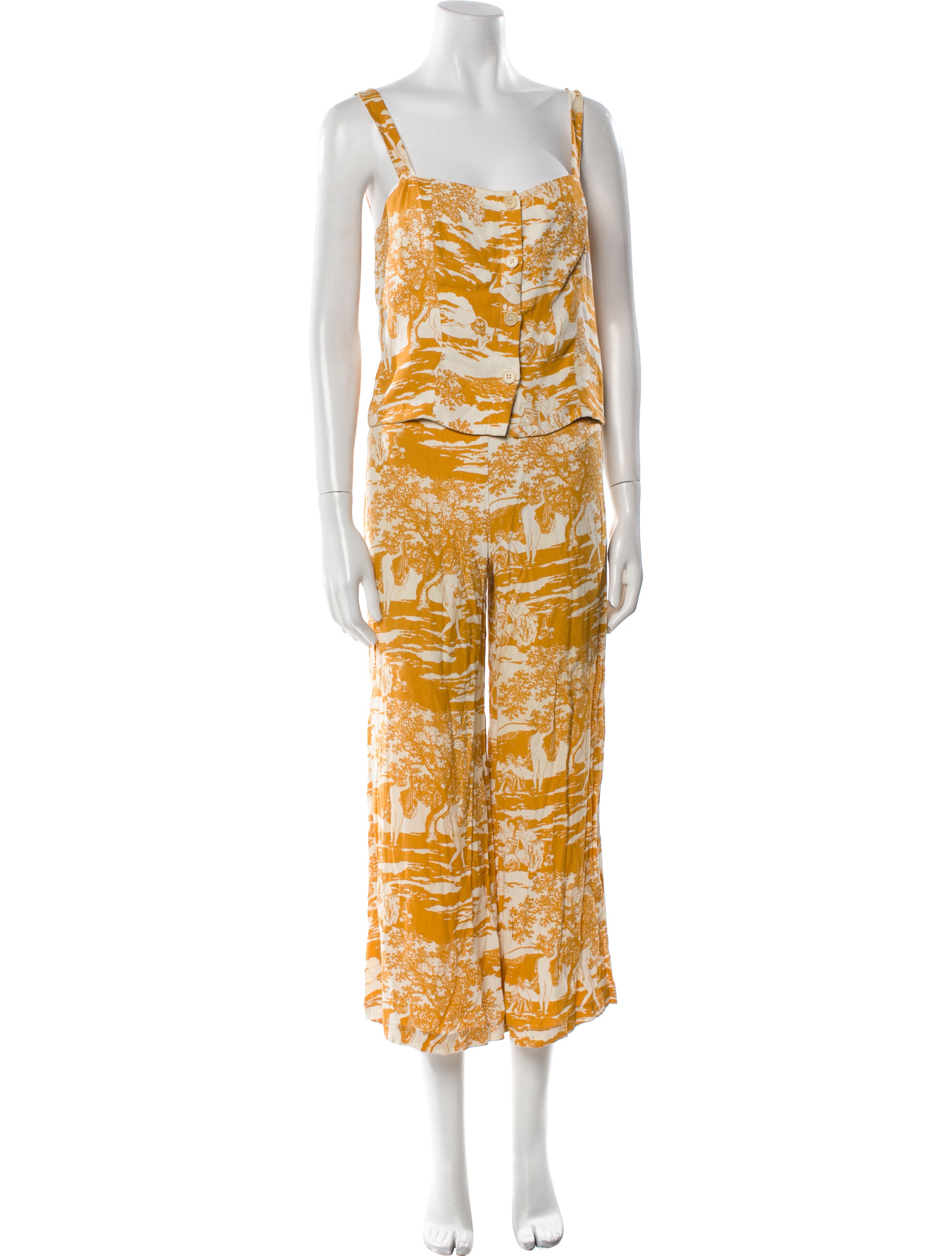 Reformation Printed Pant Set