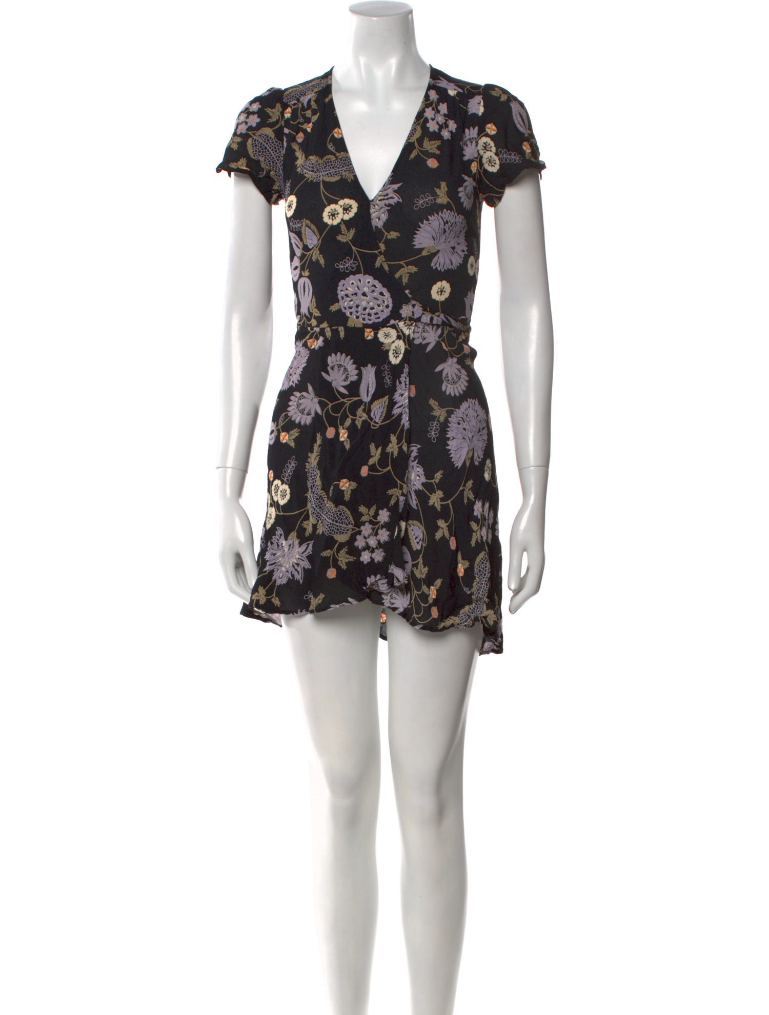 Reformation Floral Print Mini Dress