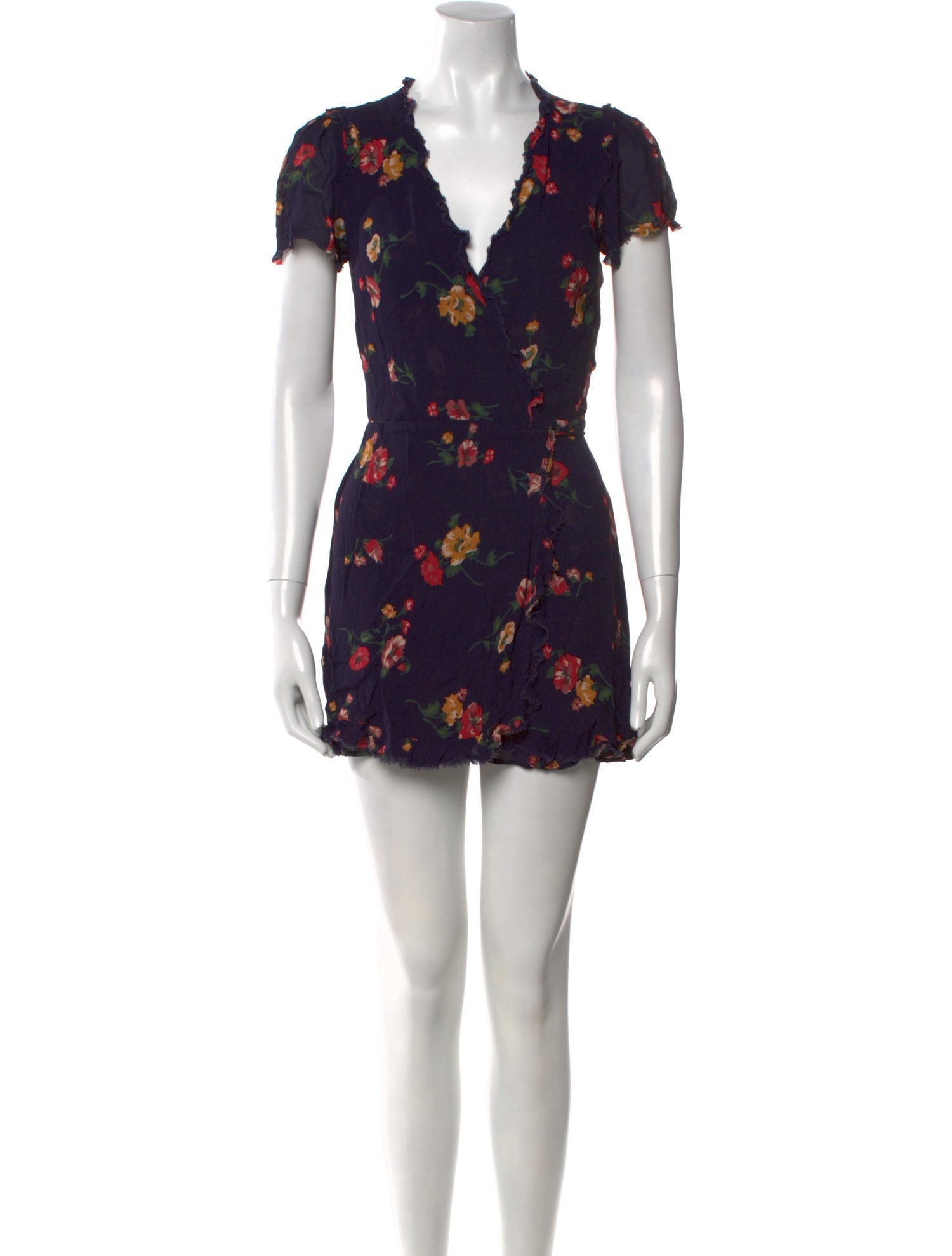 Reformation Floral Print Mini Dress