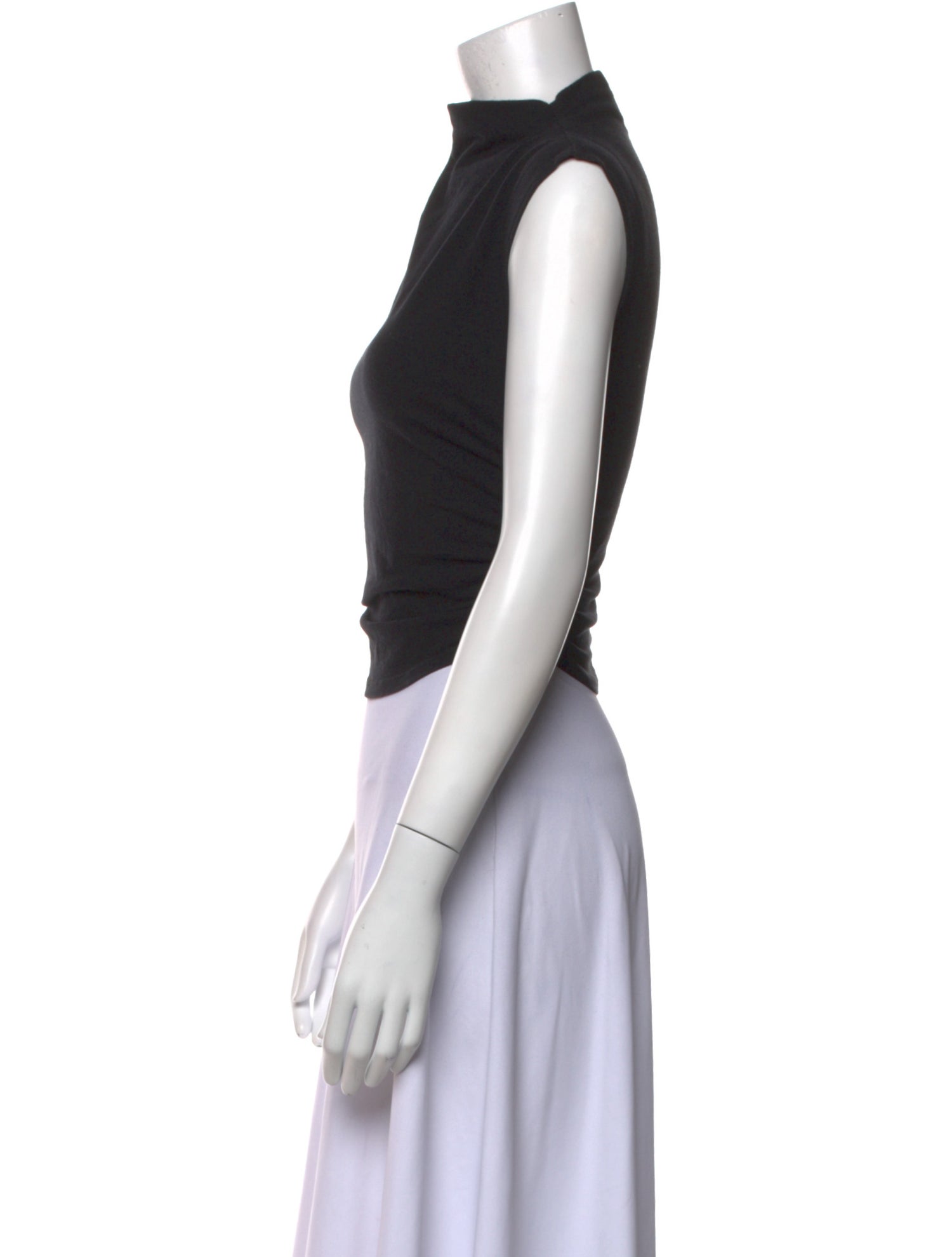 Reformation Mock Neck Sleeveless Crop Top