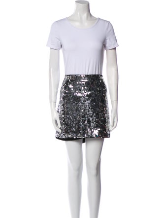 Reformation Lace Pattern Keyhole Accent Skirt Set