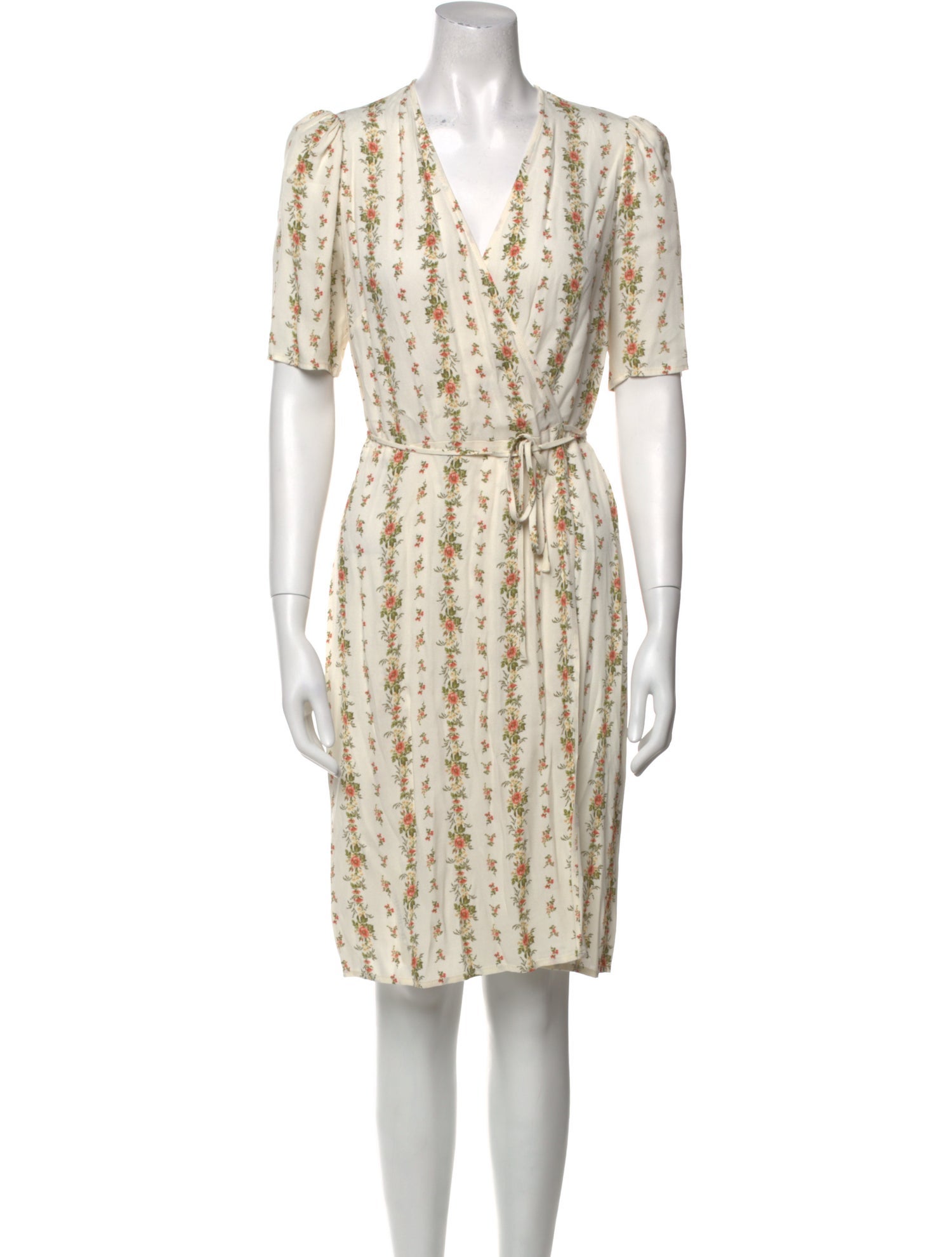 Reformation Floral Print Knee-Length Dress